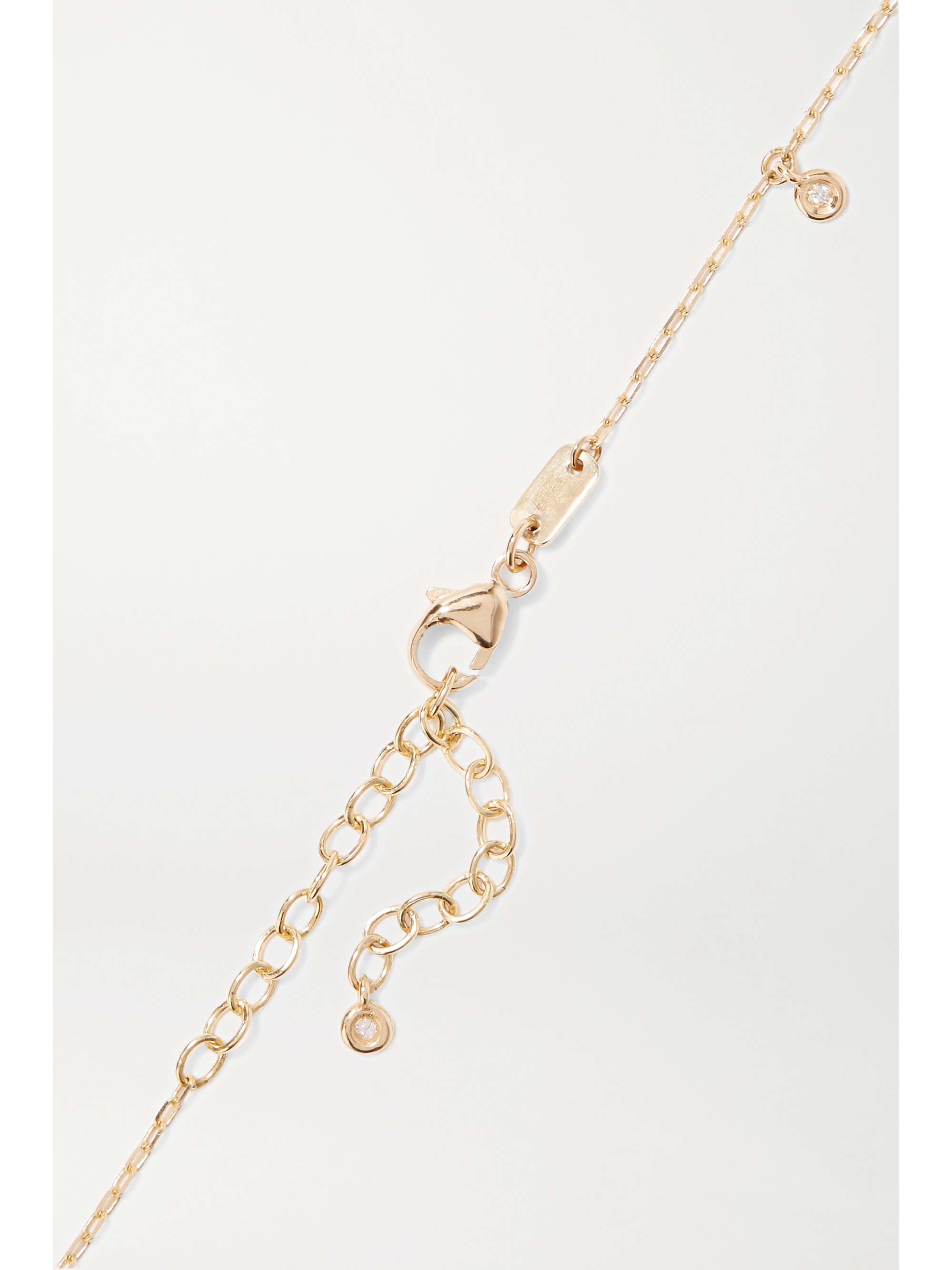 GUCCI 18-karat gold diamond necklace