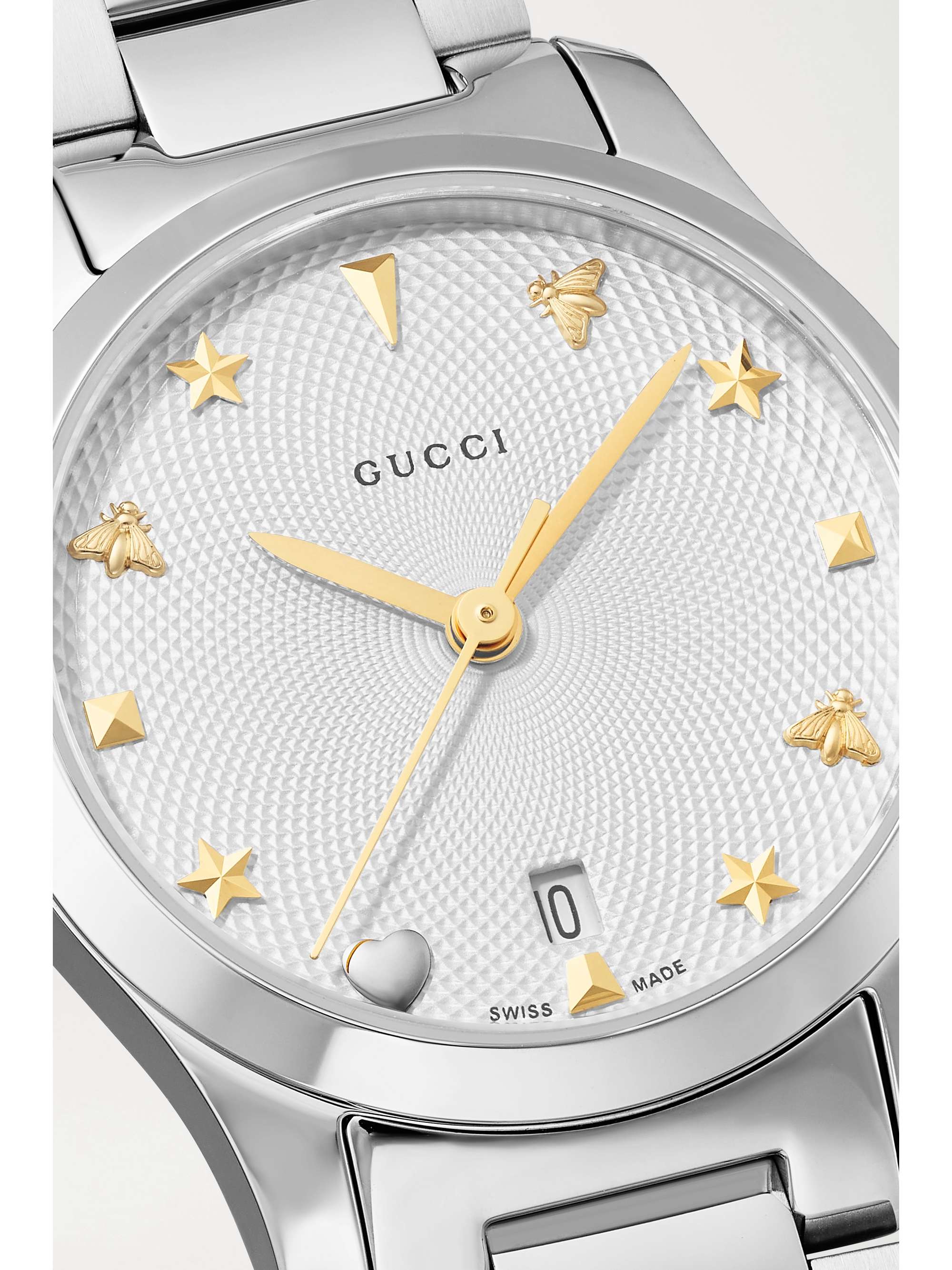 GUCCI Montre en acier inoxydable G-Timeless, 27 mm