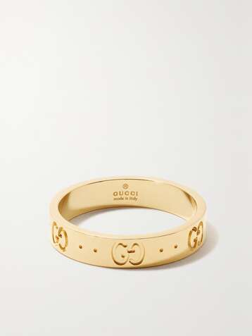 Gold gucci ring womens sales