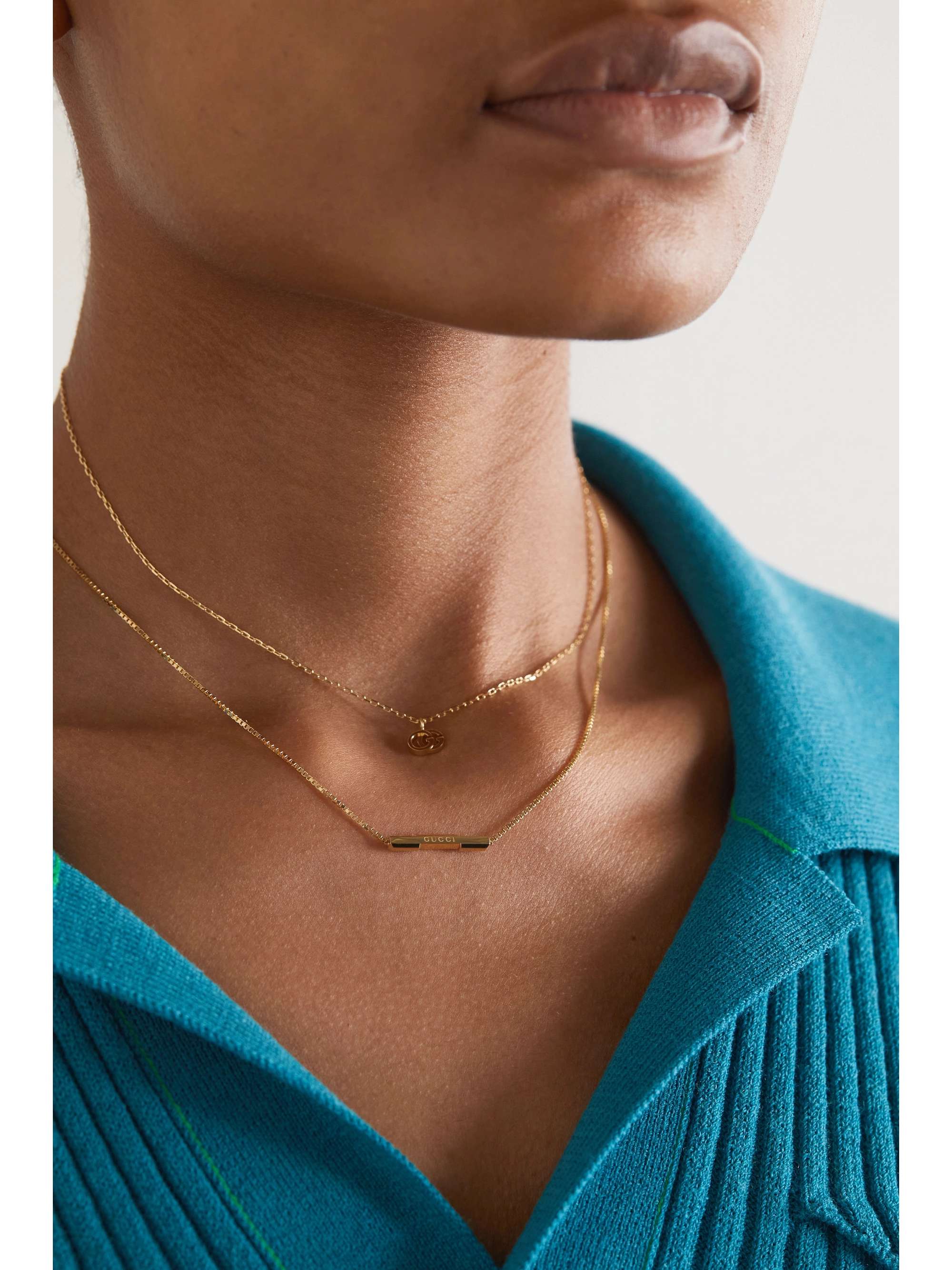 GUCCI Link to Love 18-karat gold necklace