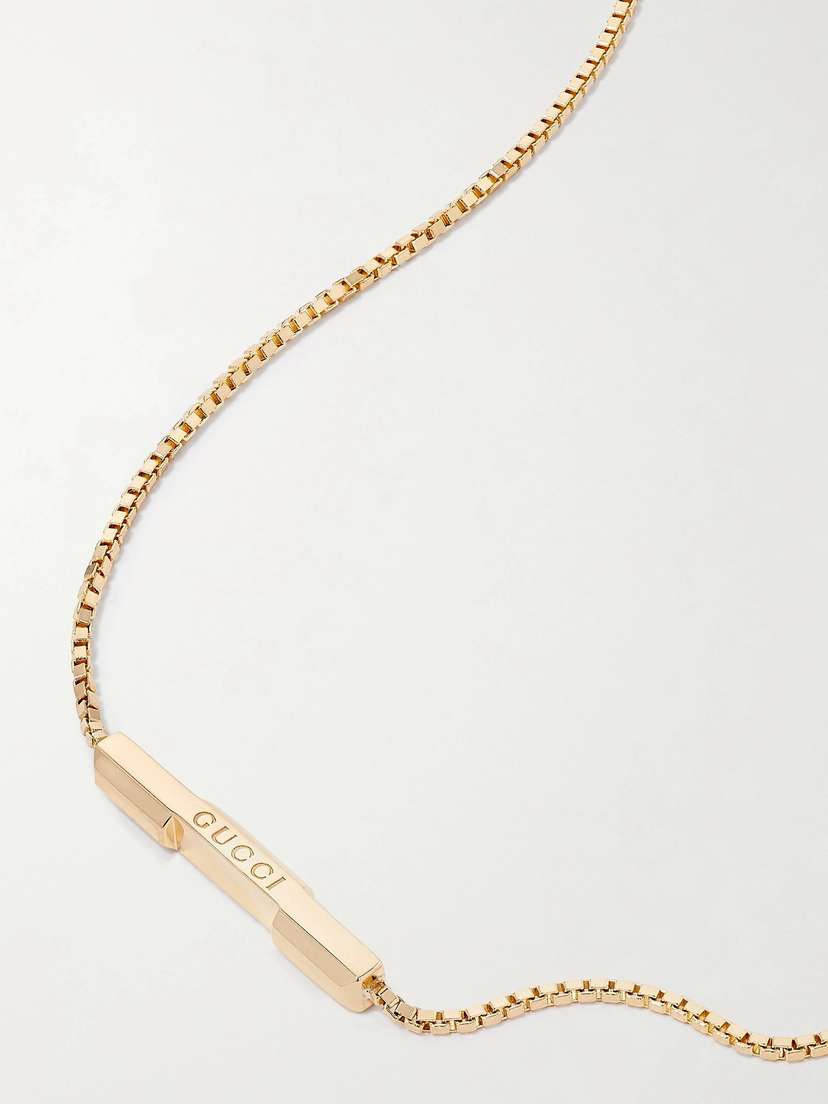 Gucci Link To Love 18-karat Gold Necklace