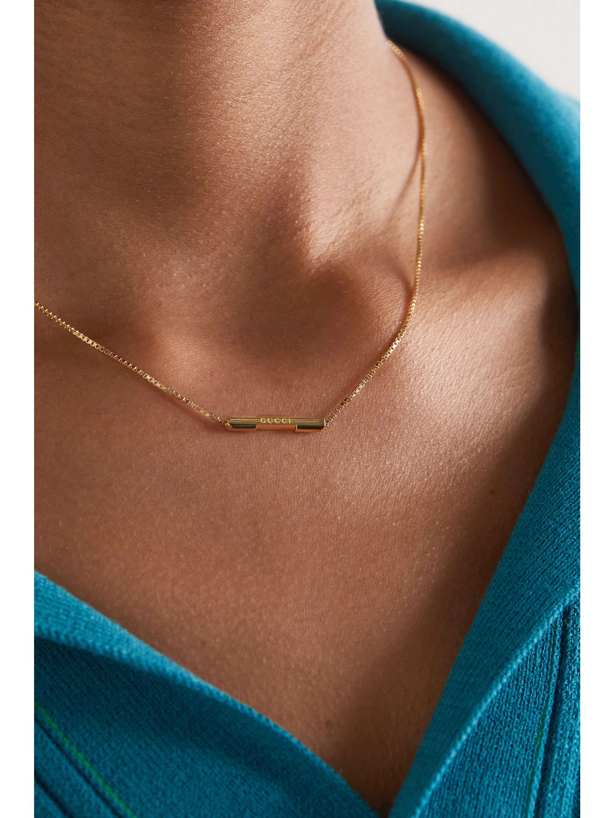GUCCI Link to Love 18-karat gold necklace