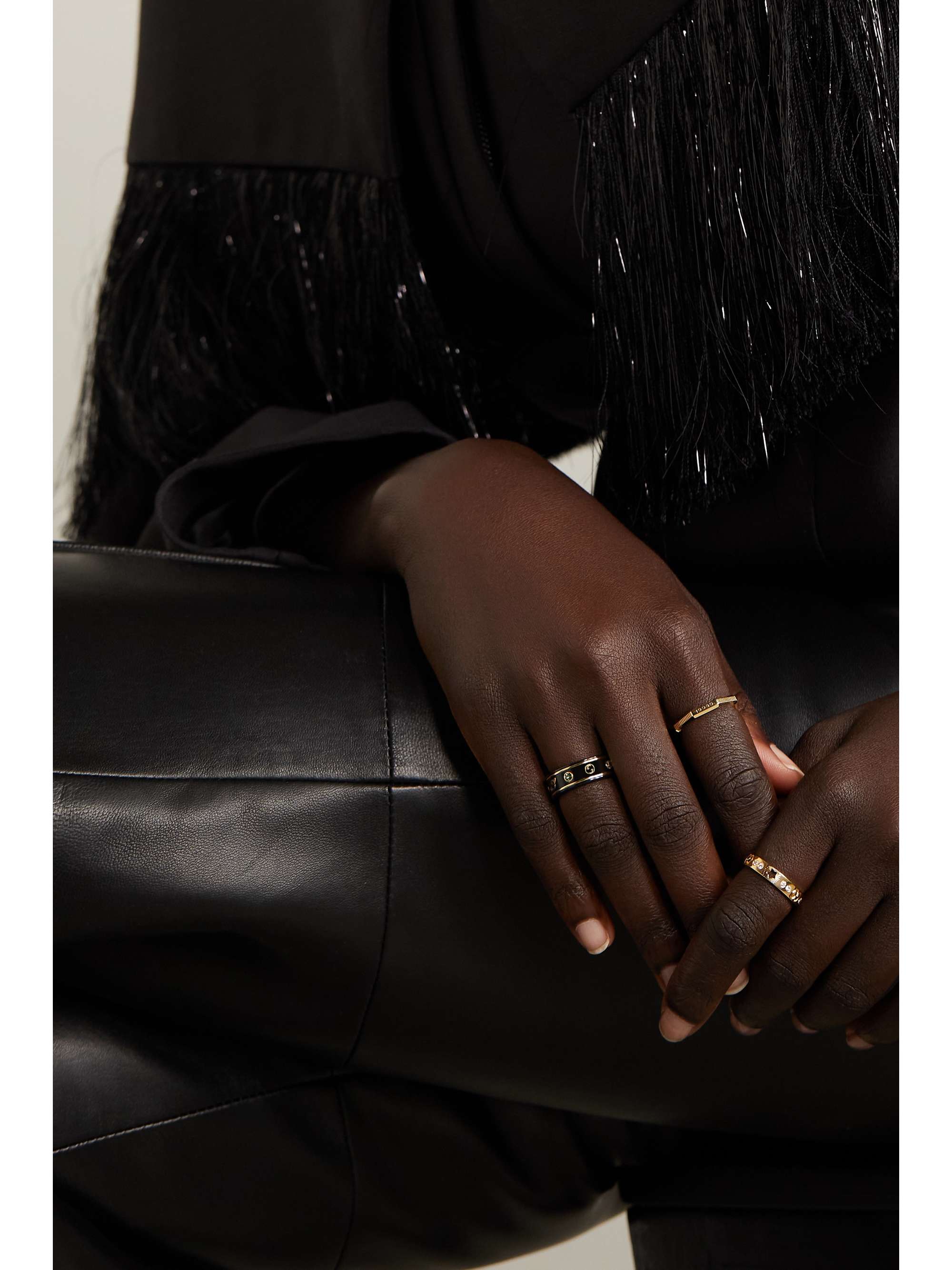 Icon 18-karat gold topaz ring