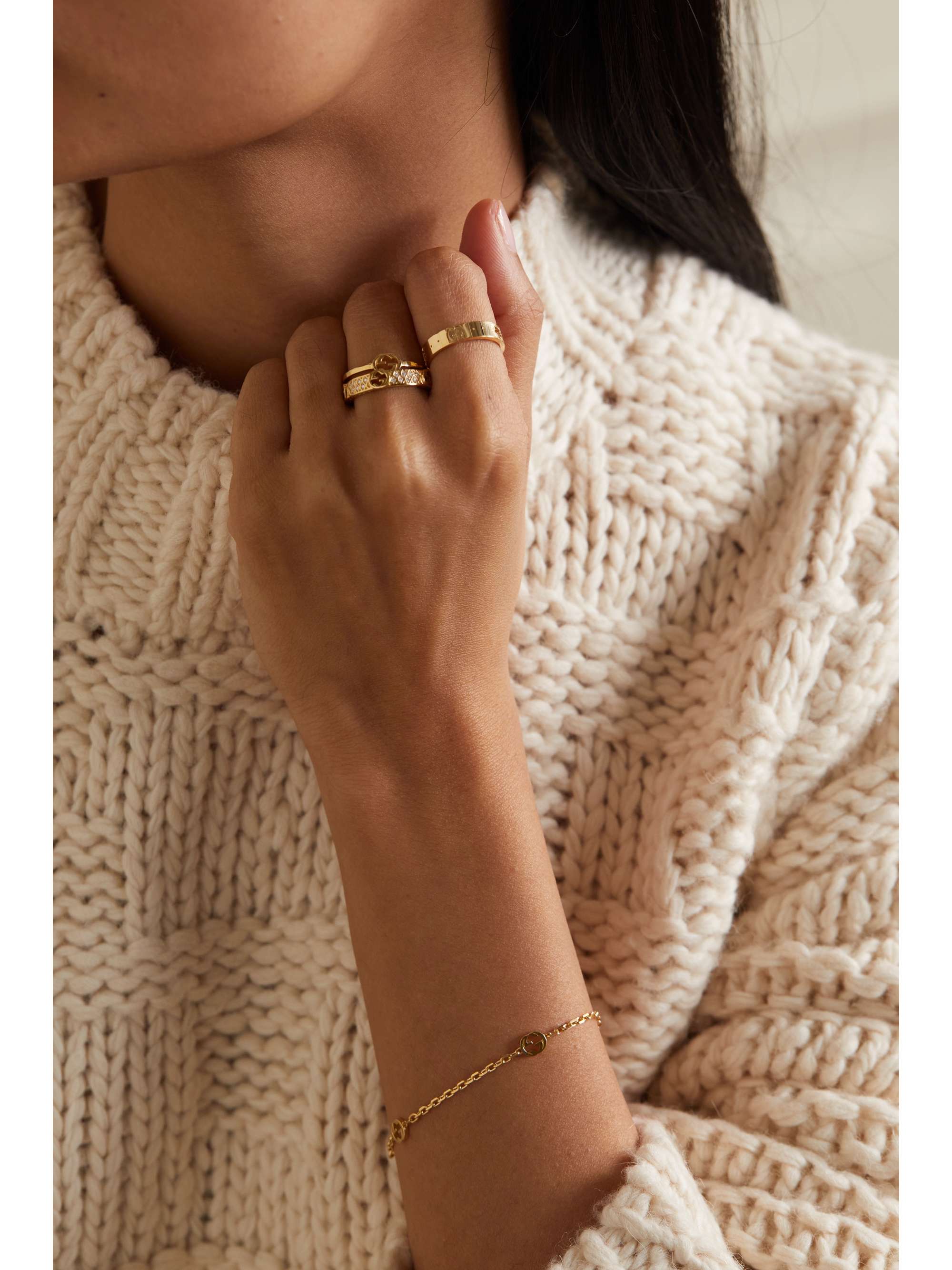 GUCCI Icon 18-karat gold ring