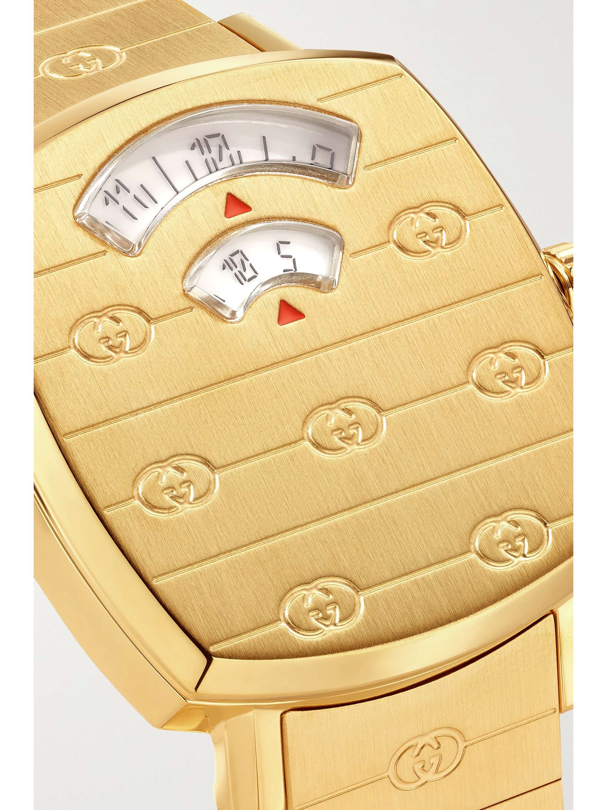 GUCCI Grip 27mm gold PVD-plated stainless steel watch