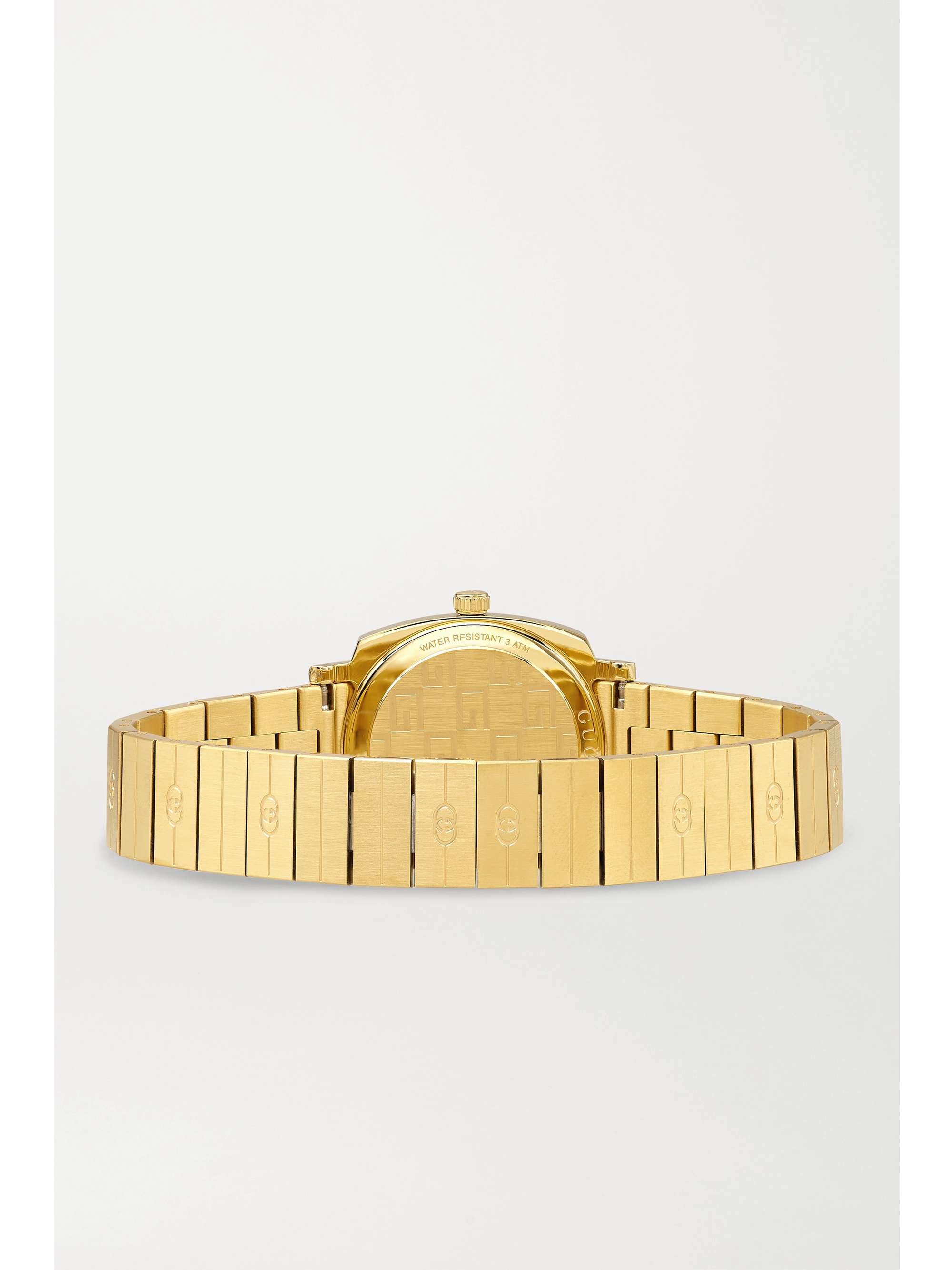 GUCCI Grip 27mm gold PVD-plated stainless steel watch