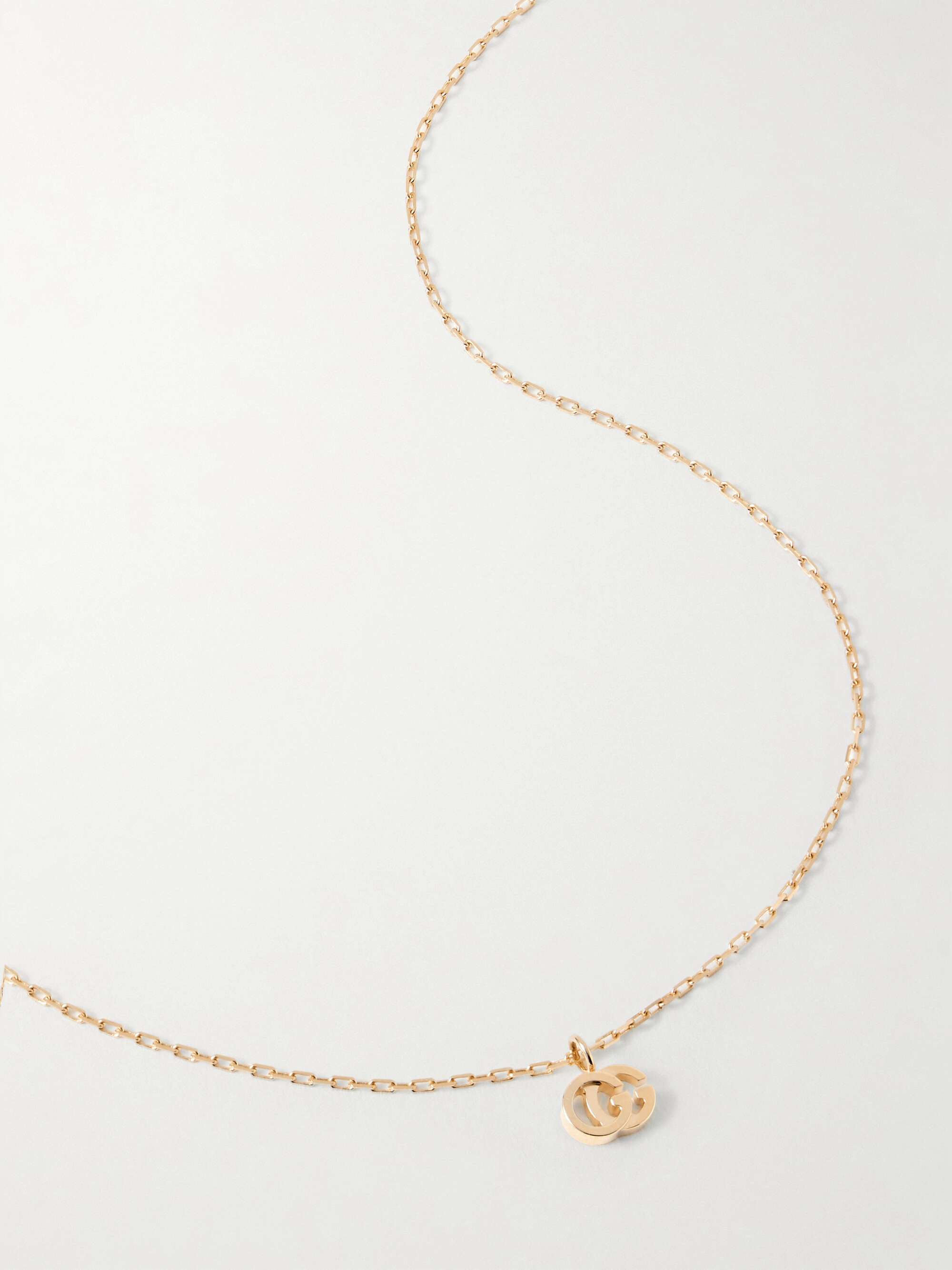 GUCCI GG Running 18-karat gold topaz necklace | NET-A-PORTER