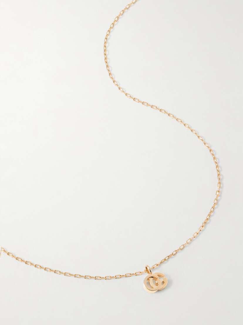 Gucci Gg Running 18-karat Gold Necklace