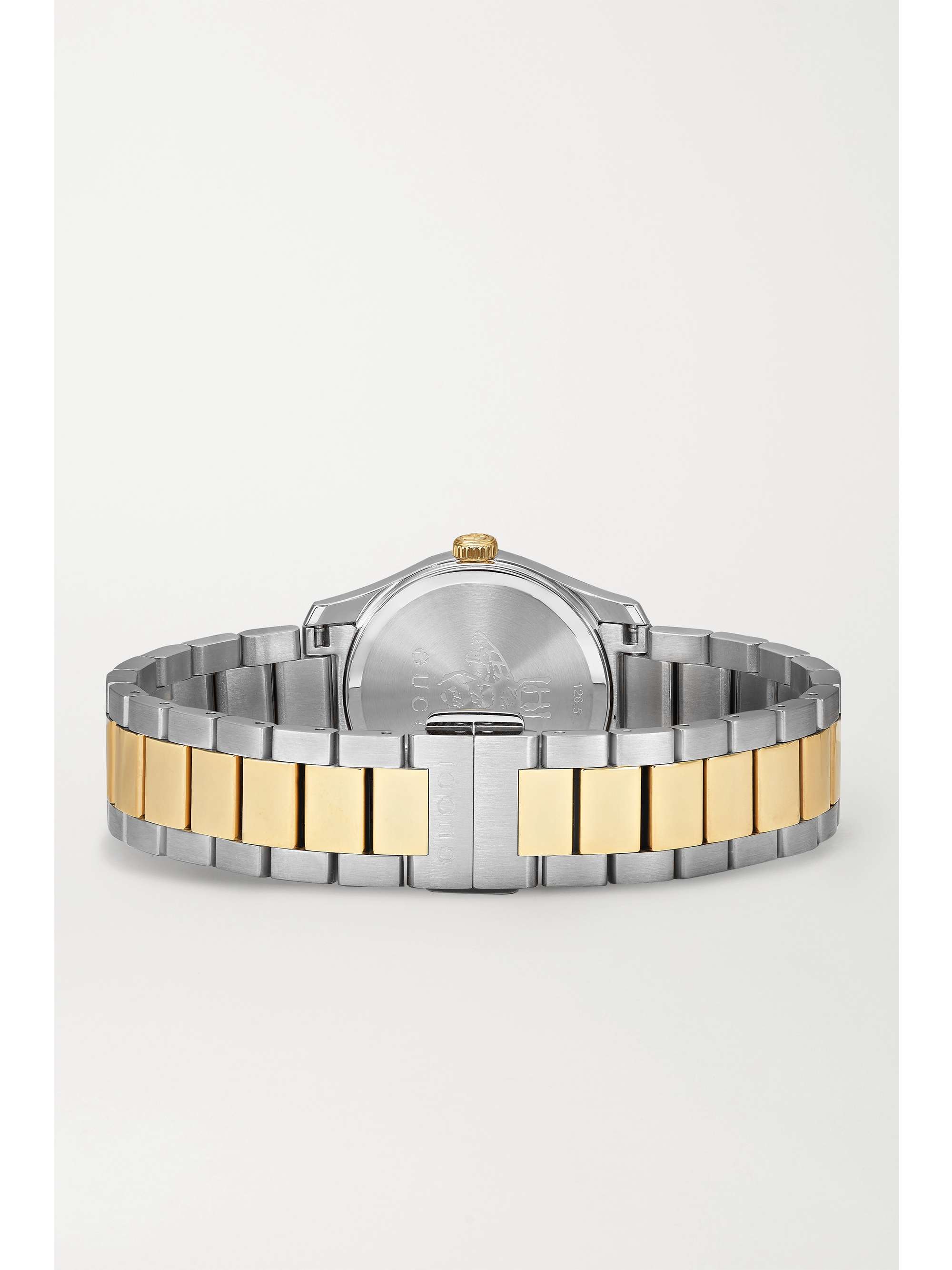 GUCCI Montre en acier inoxydable et plaqué PVD G-Timeless, 27 mm