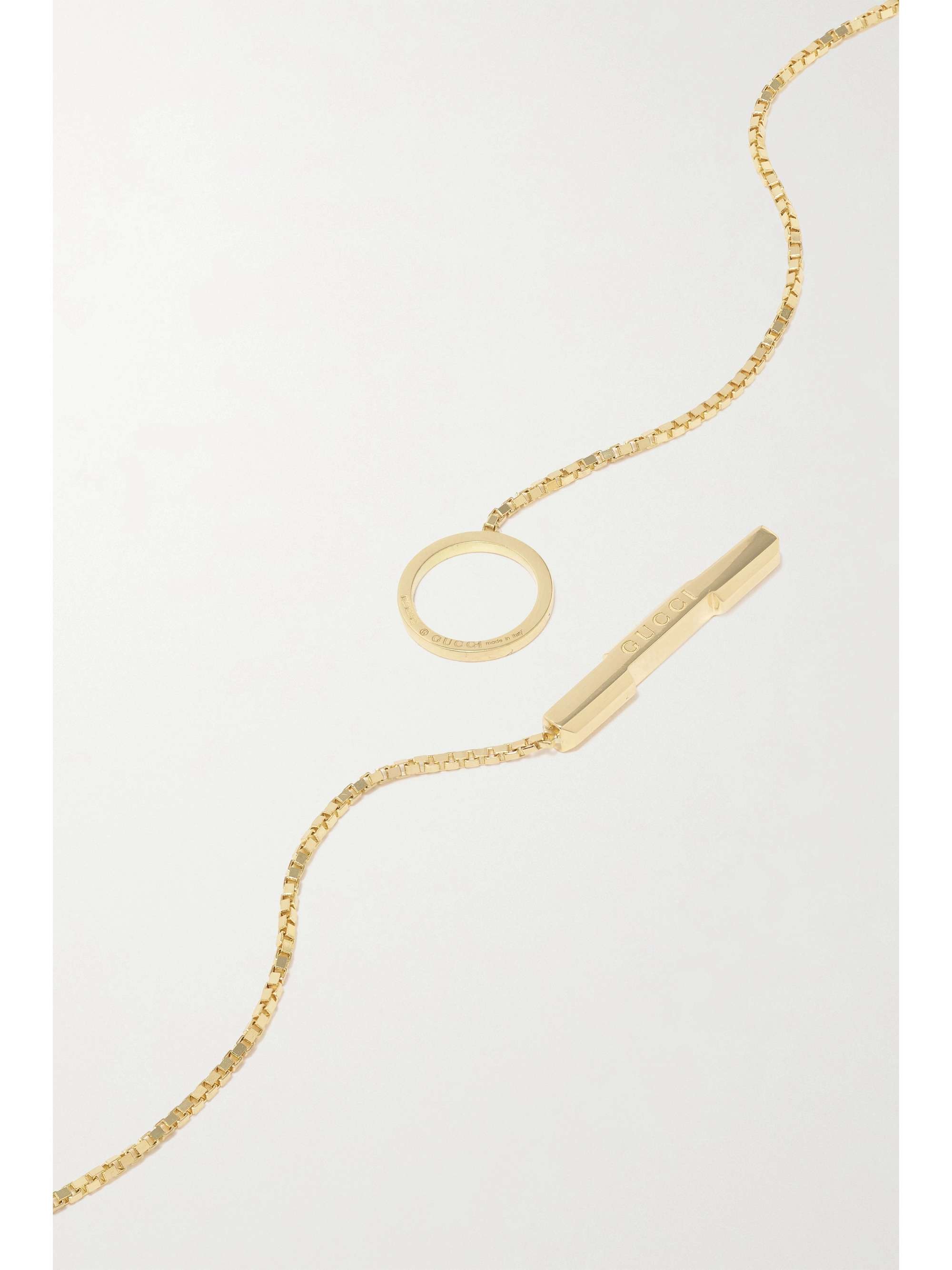 GUCCI Link to Love 18-karat gold necklace