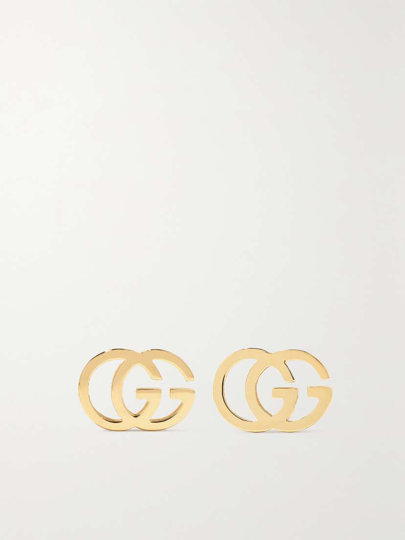 Gucci Gg Tissue 18-karat Gold Earrings