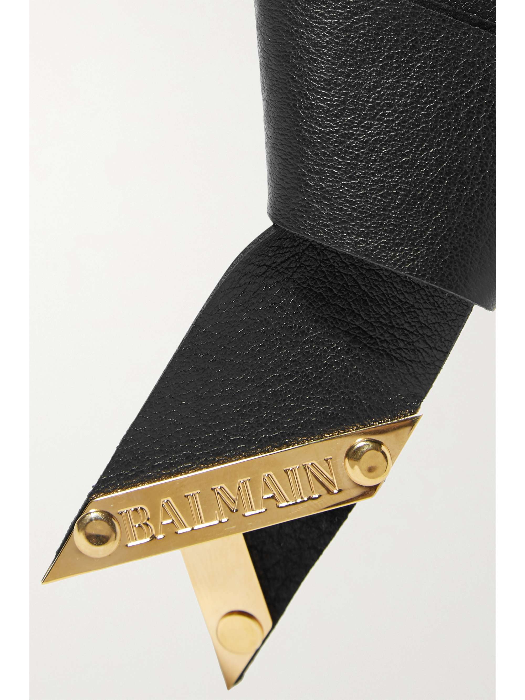 BALMAIN PARIS HAIR COUTURE Textured-leather headband