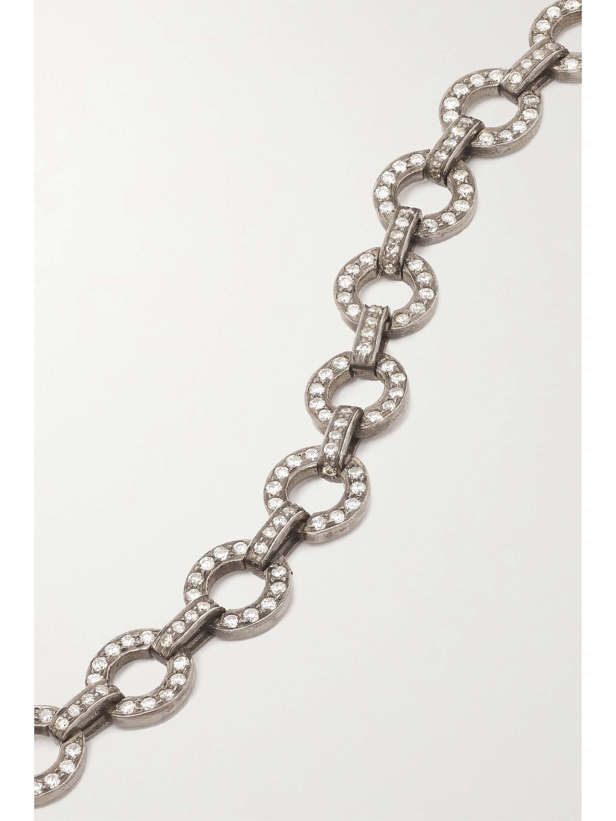 AMRAPALI LONDON 18-karat white gold, emerald and diamond necklace