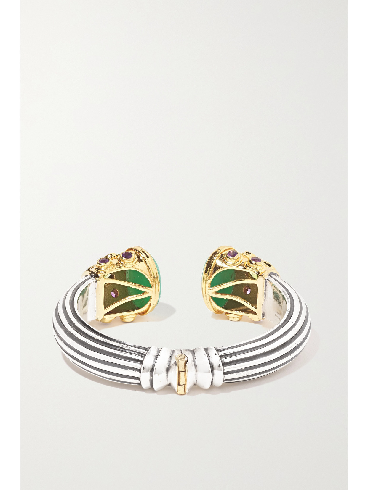 Amrapali Gold-plated Sterling Silver Multi-stone Cuff In Gold