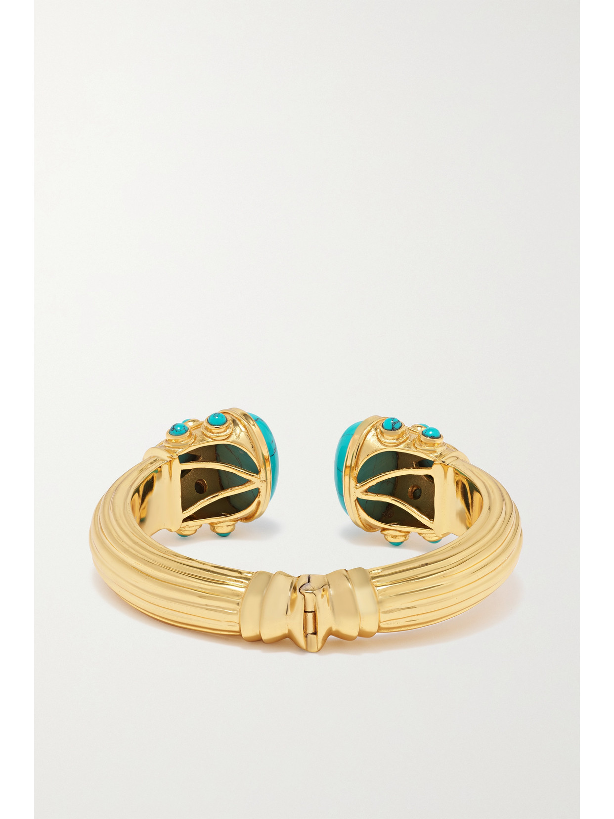 Amrapali Gold-plated Turquoise Cuff In Gold