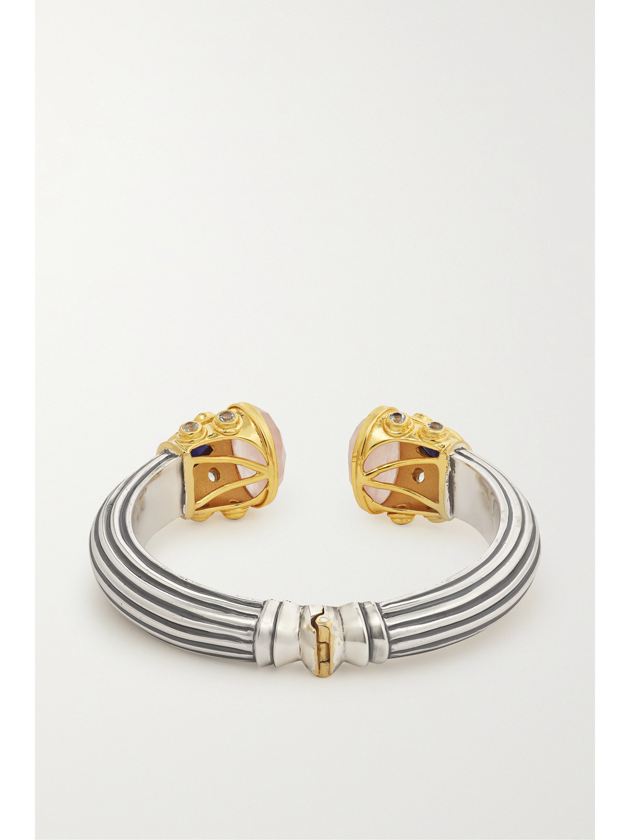 Amrapali Gold-plated Sterling Silver Multi-stone Cuff In Gold