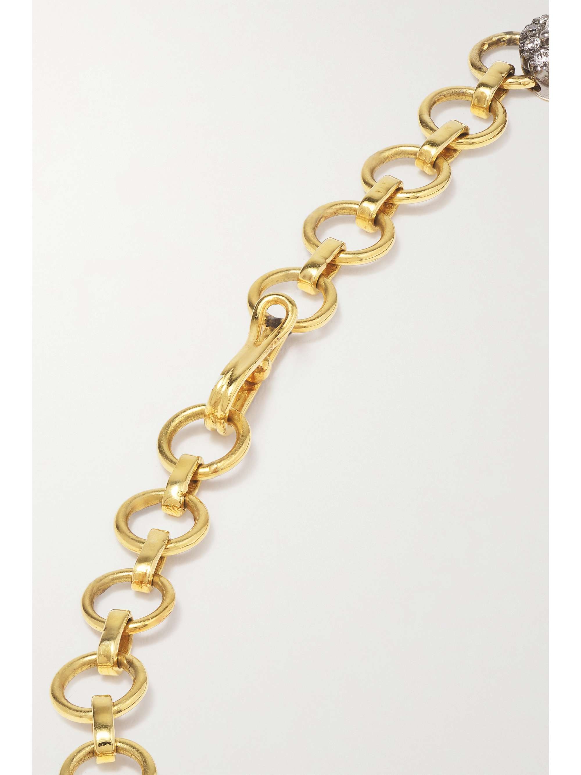 AMRAPALI LONDON Sterling silver and 18-karat gold diamond bracelet