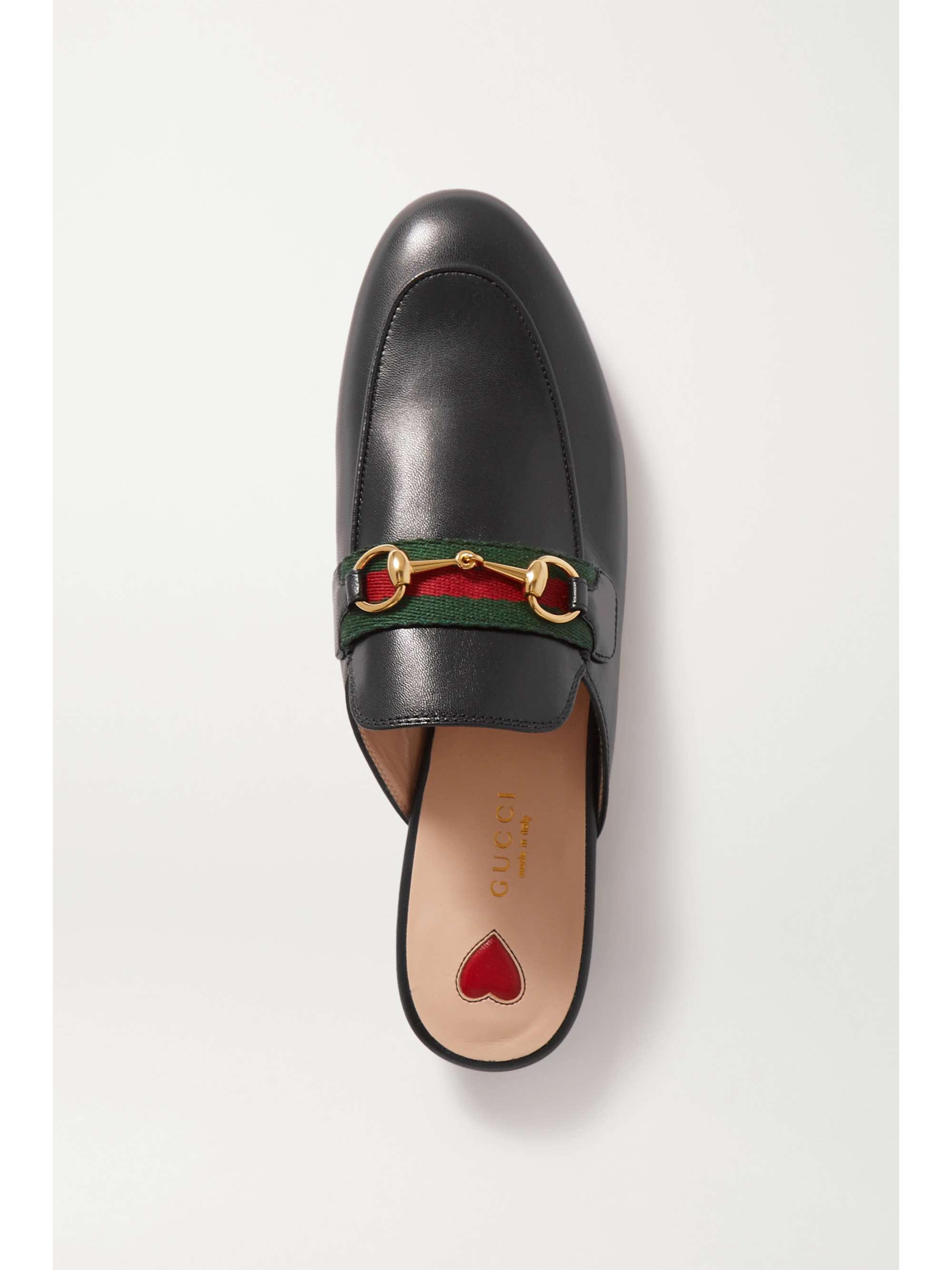 GUCCI Princetown horsebit-detailed leather slippers | NET-A-PORTER