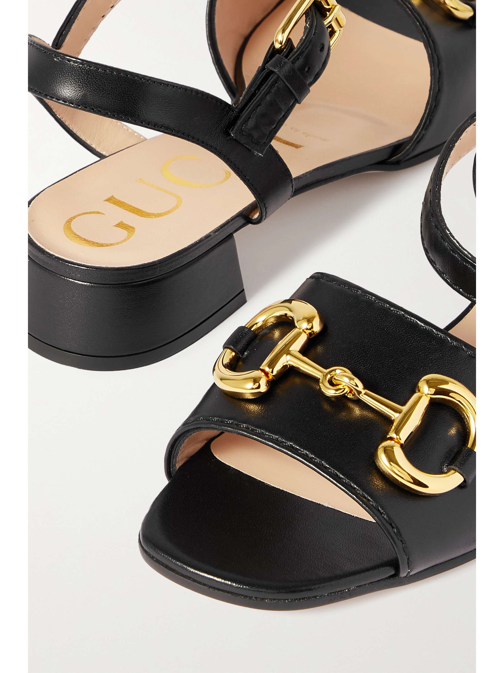 GUCCI Baby horsebitdetailed leather sandals NETAPORTER