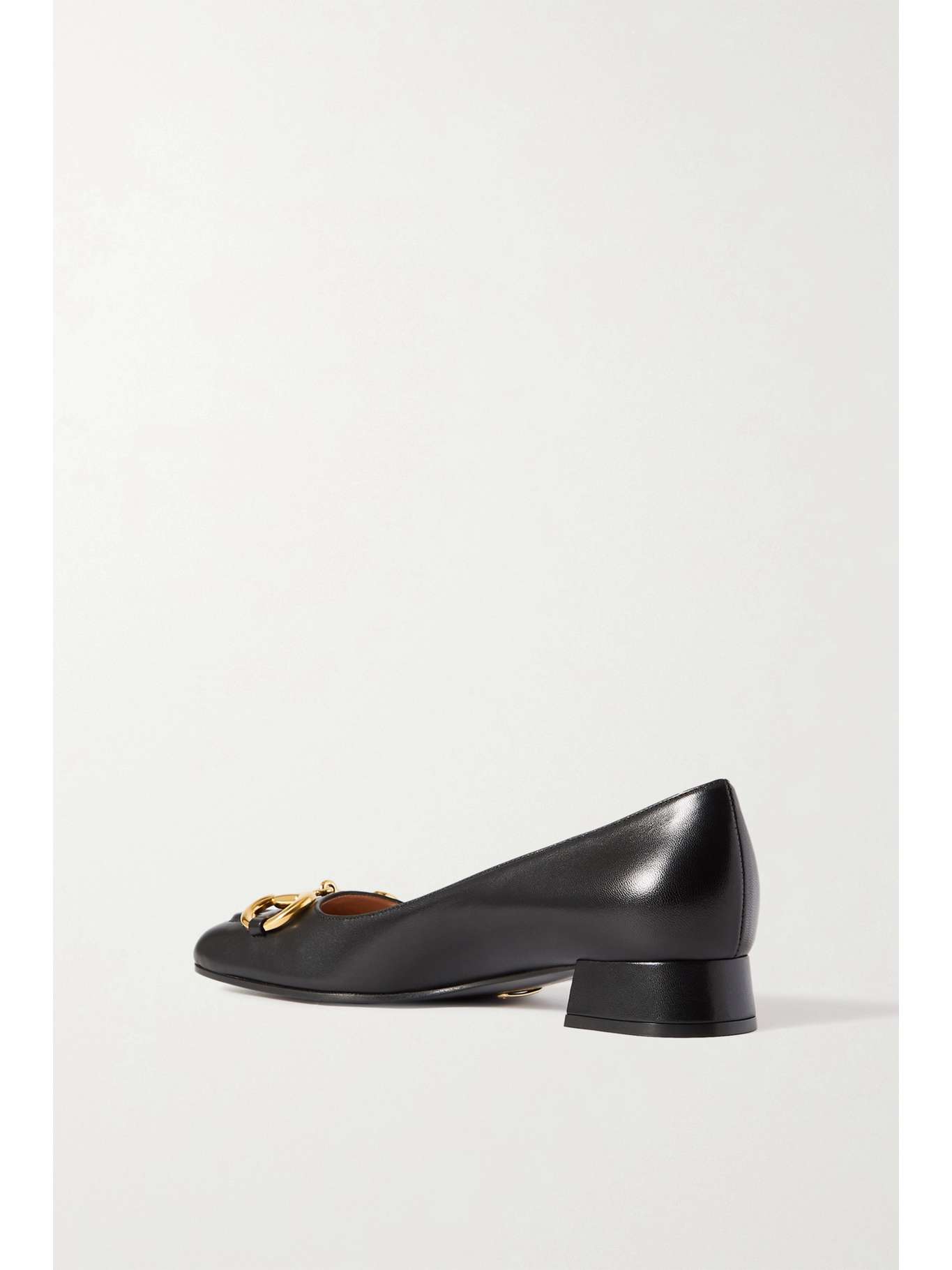 GUCCI Baby horsebitdetailed leather pumps NETAPORTER