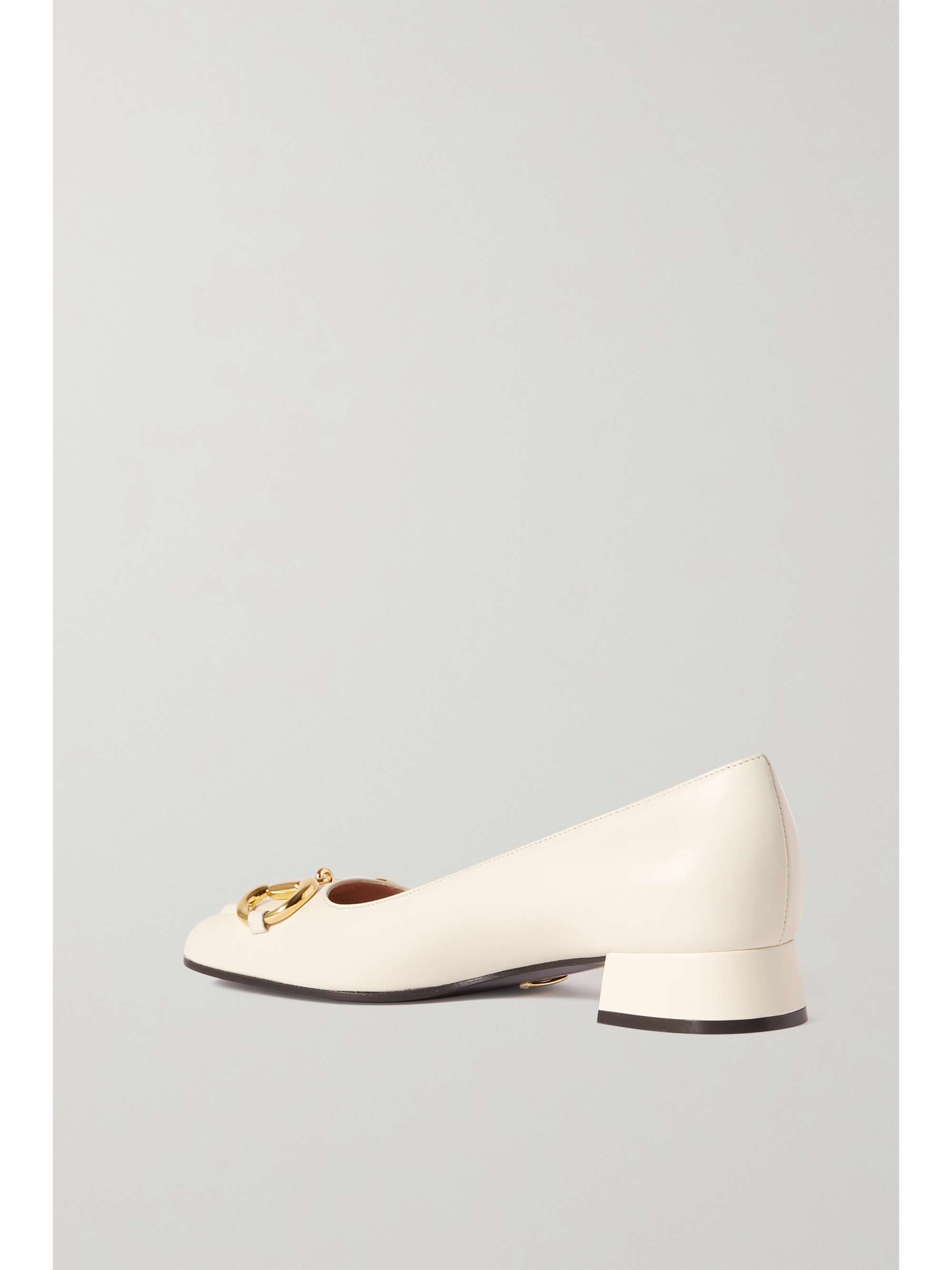 GUCCI Baby horsebitdetailed leather pumps NETAPORTER
