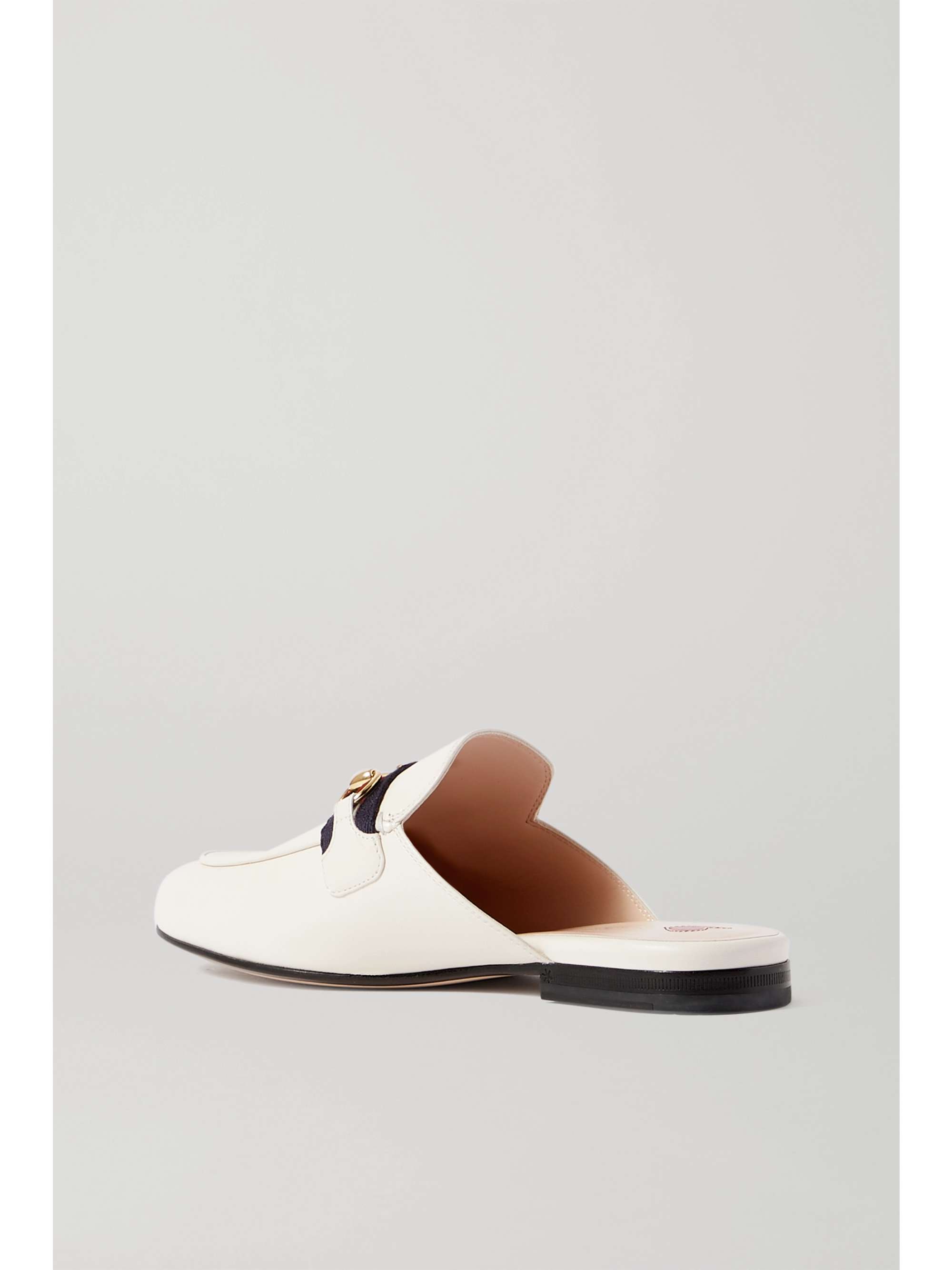 GUCCI Princetown horsebit-detailed leather slippers