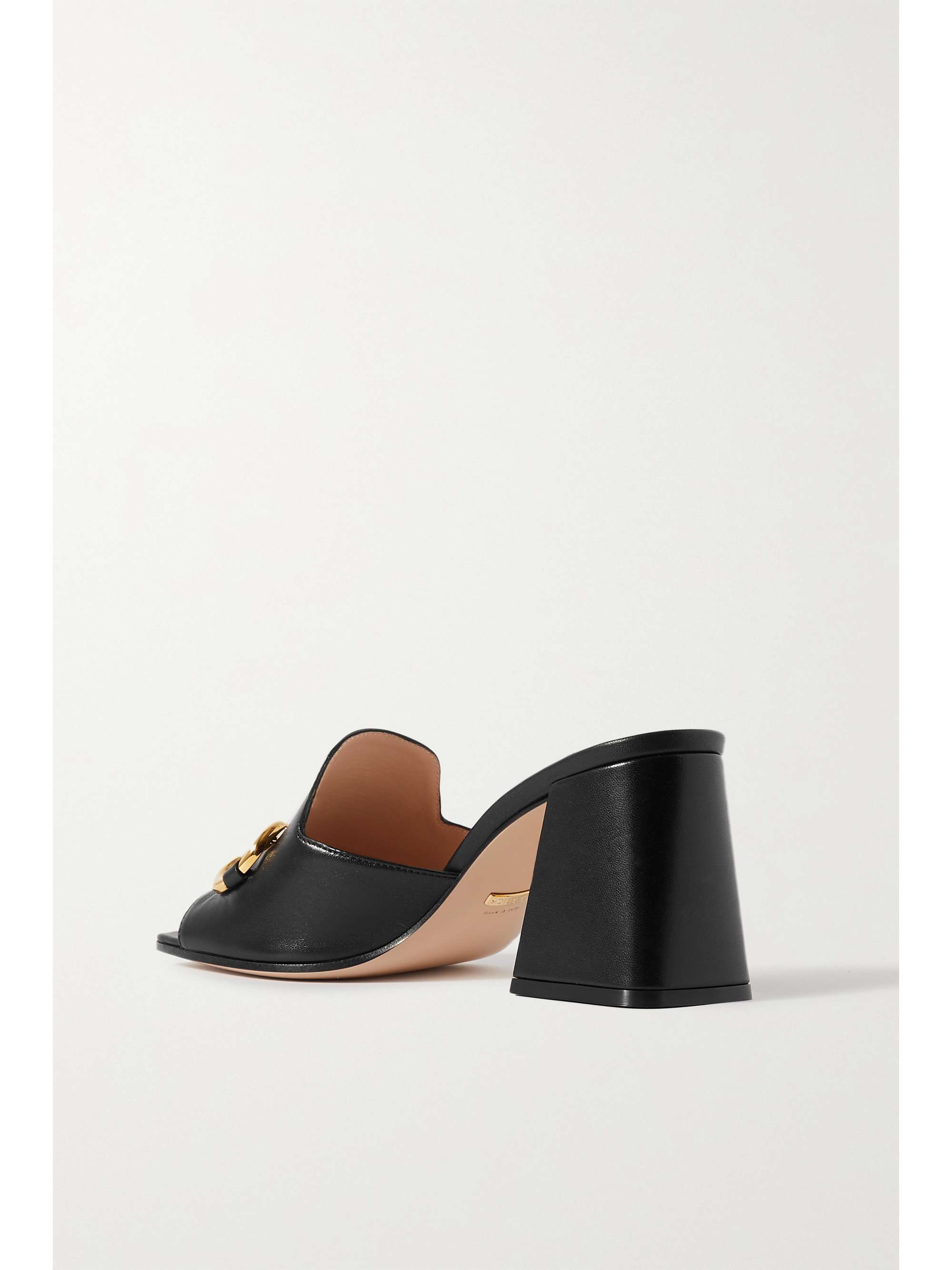 GUCCI Horsebit-detailed leather mules