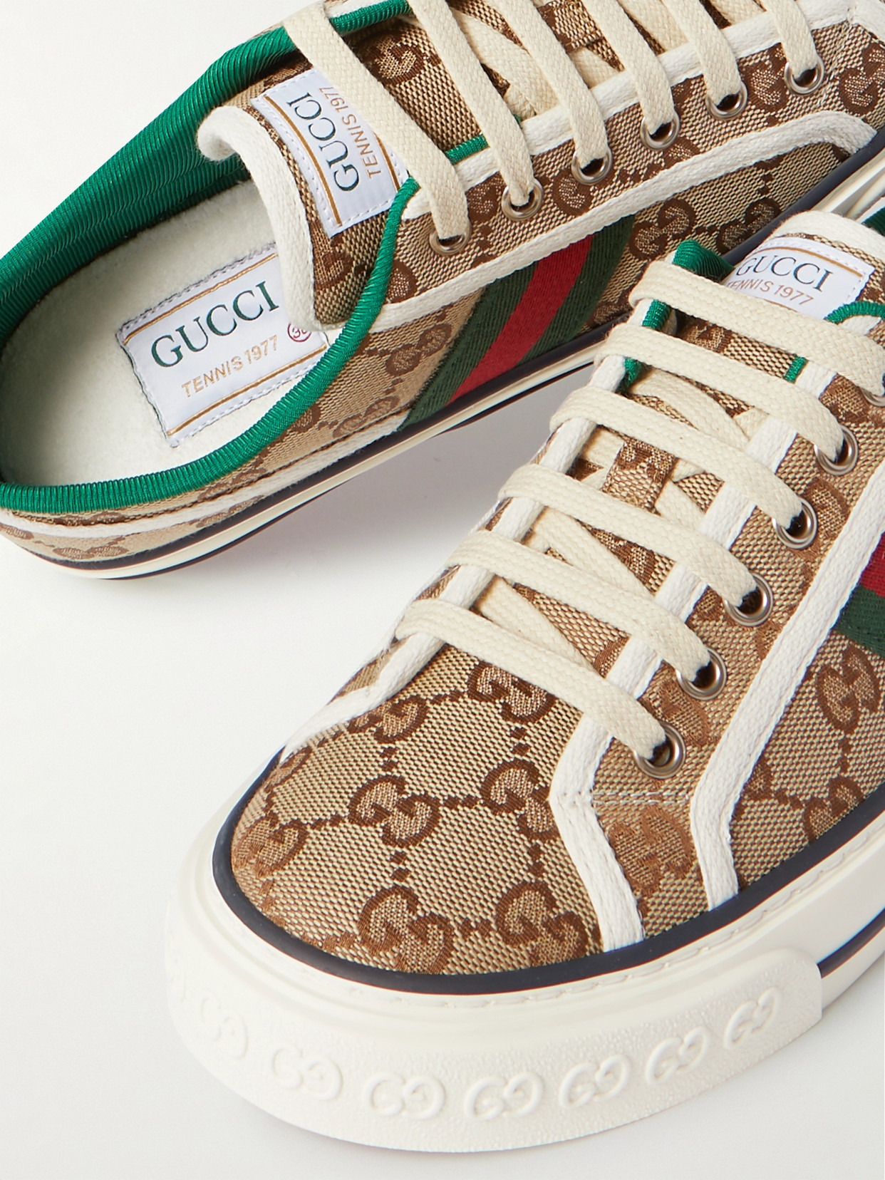 Tennis 1977 Logo-Embroidered Canvas Sneakers