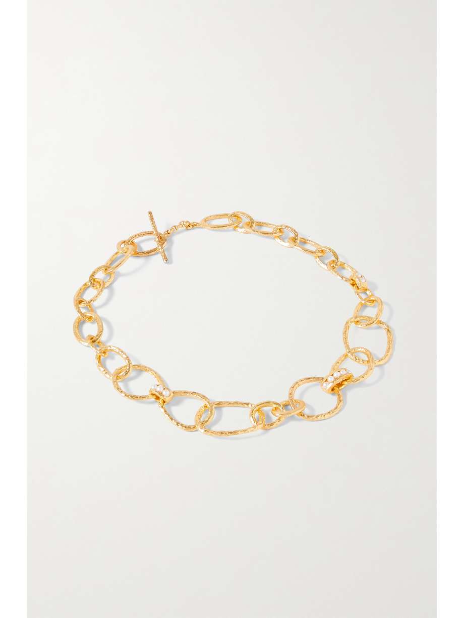Gold Plated Pearl Necklace