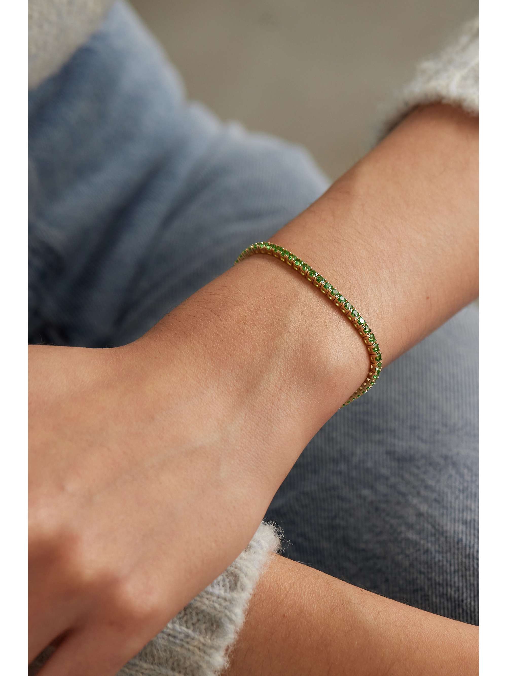 ROXANNE FIRST 14-karat gold tsavorite bracelet