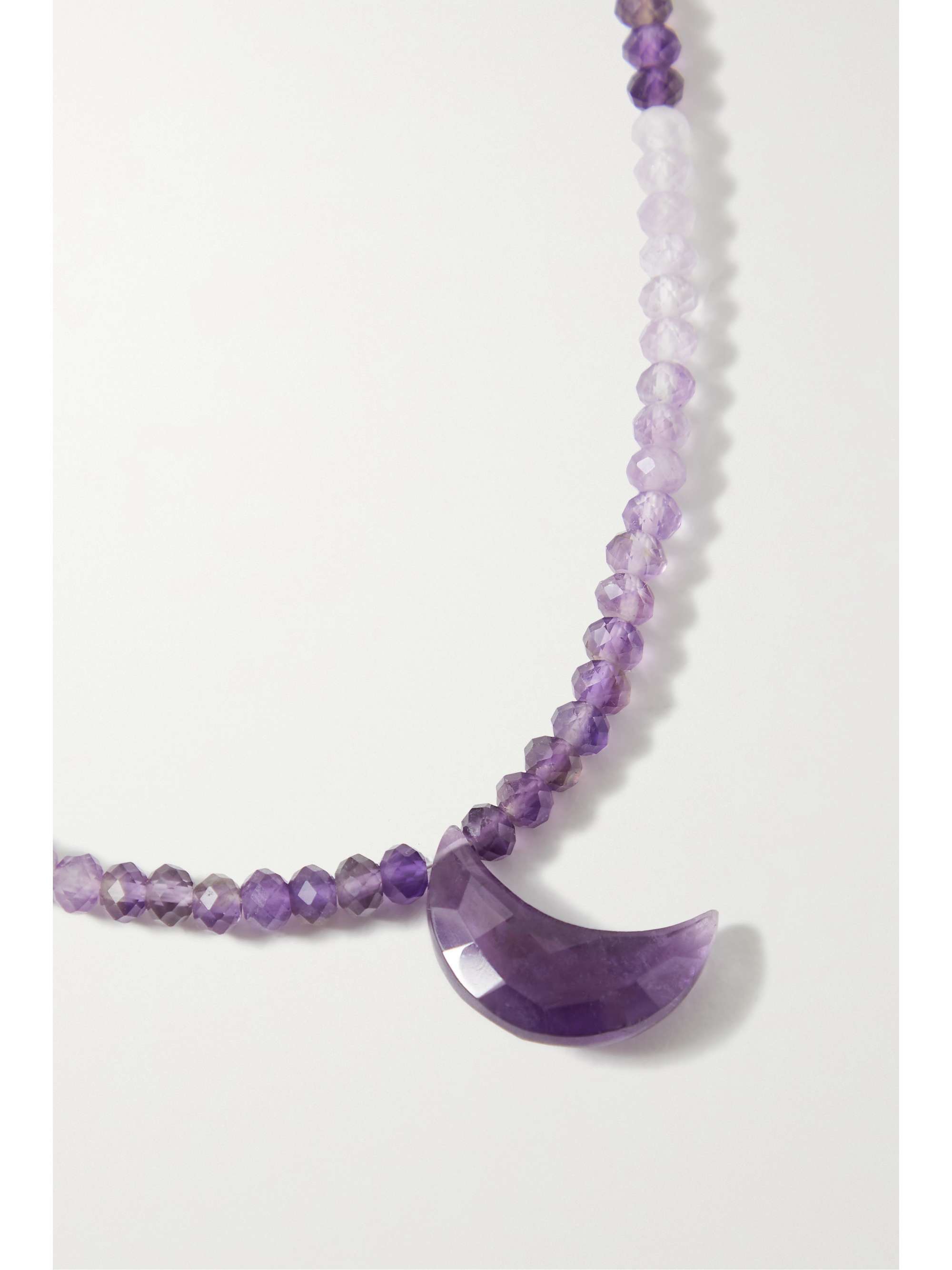 ROXANNE FIRST 14-karat gold, amethyst and fluorite necklace