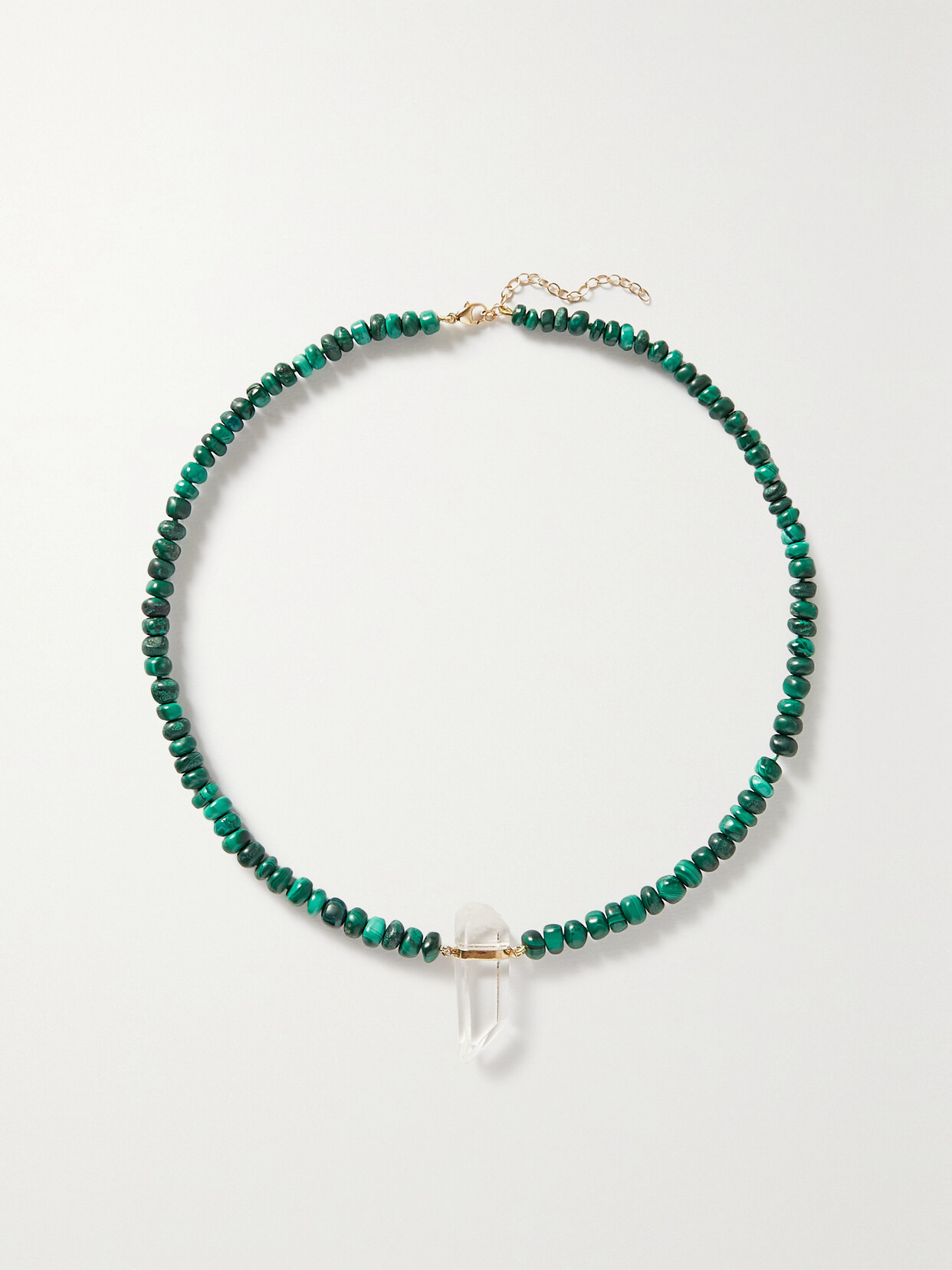 JIA JIA - Gold, Malachite And Quartz Necklace - Green