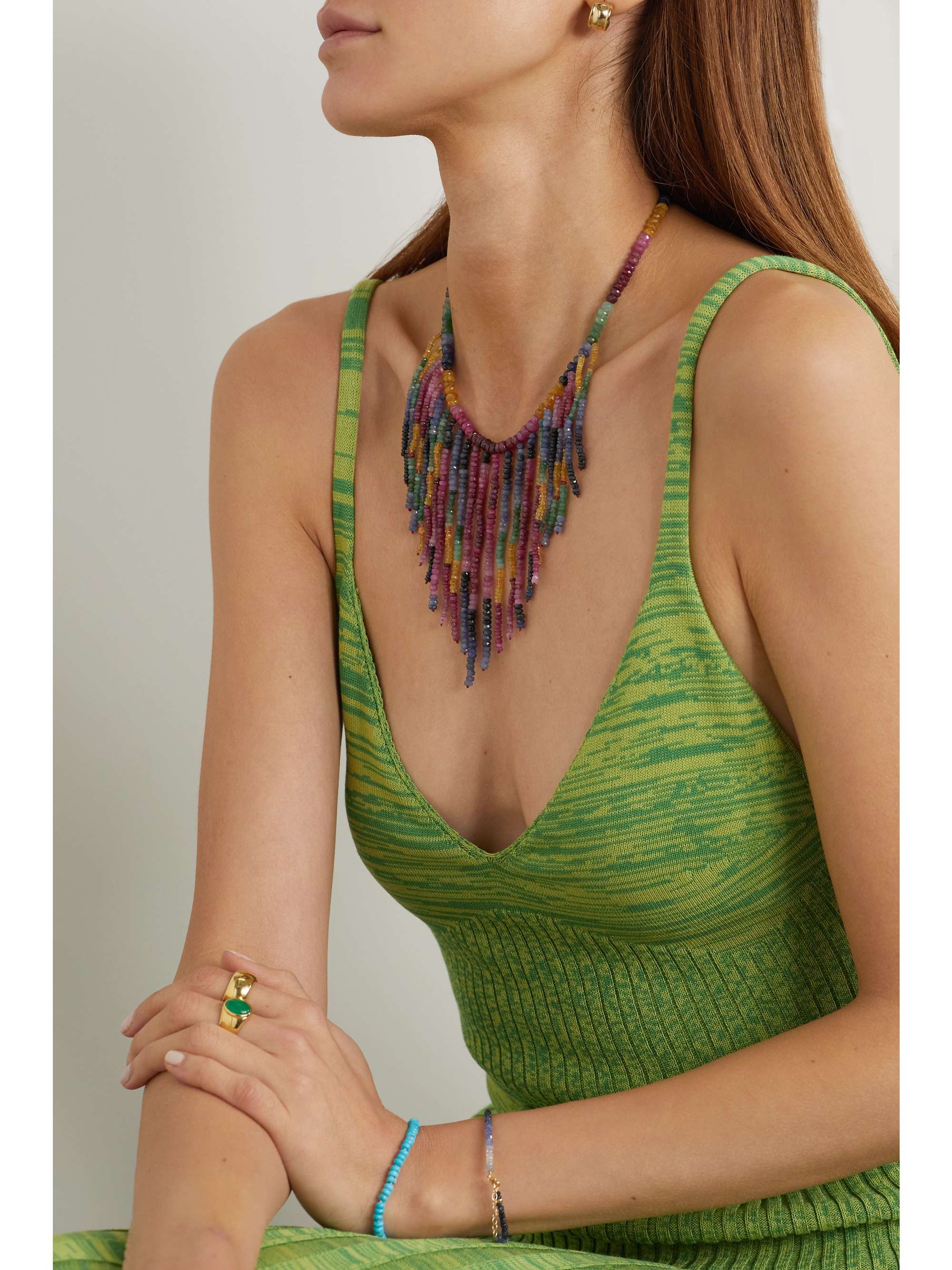 JIA JIA Gold sapphire necklace