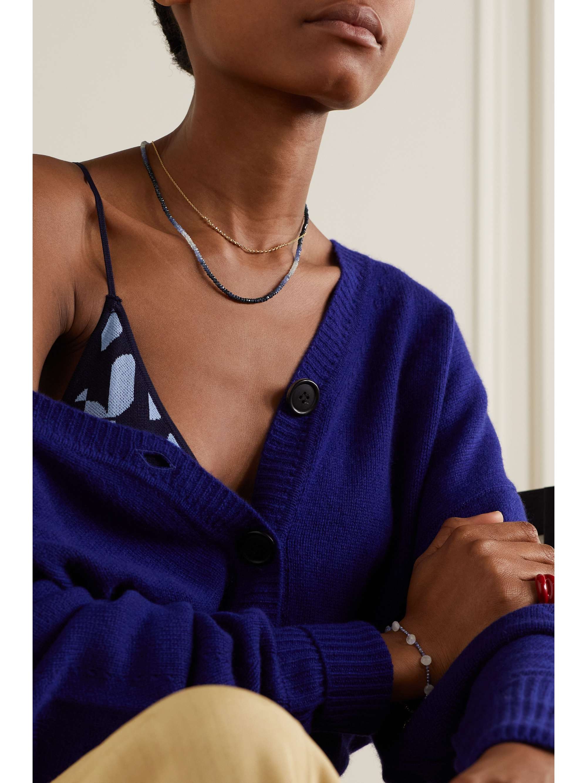 JIA JIA Gold sapphire necklace