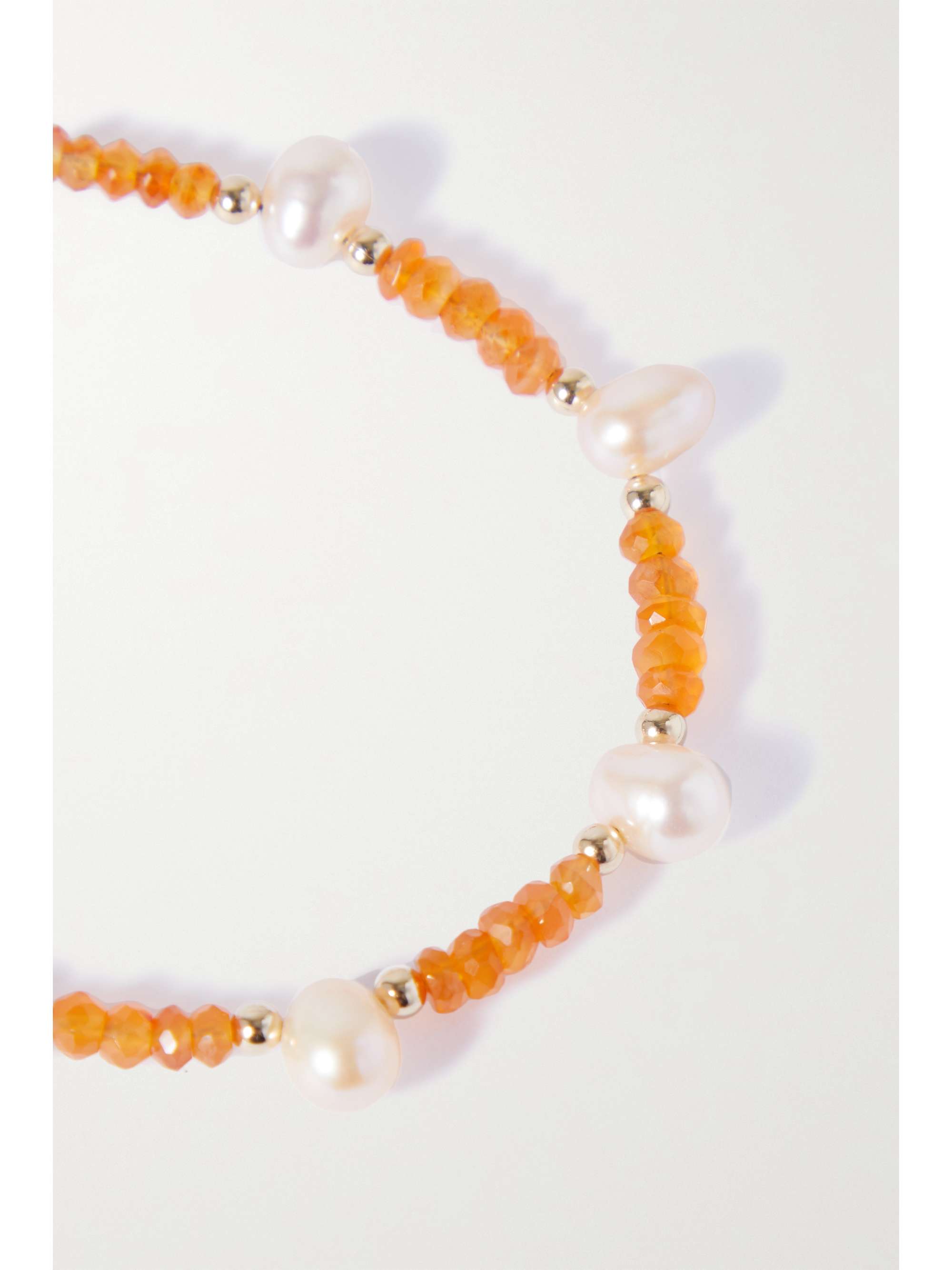 JIA JIA Nevada gold, carnelian and pearl bracelet