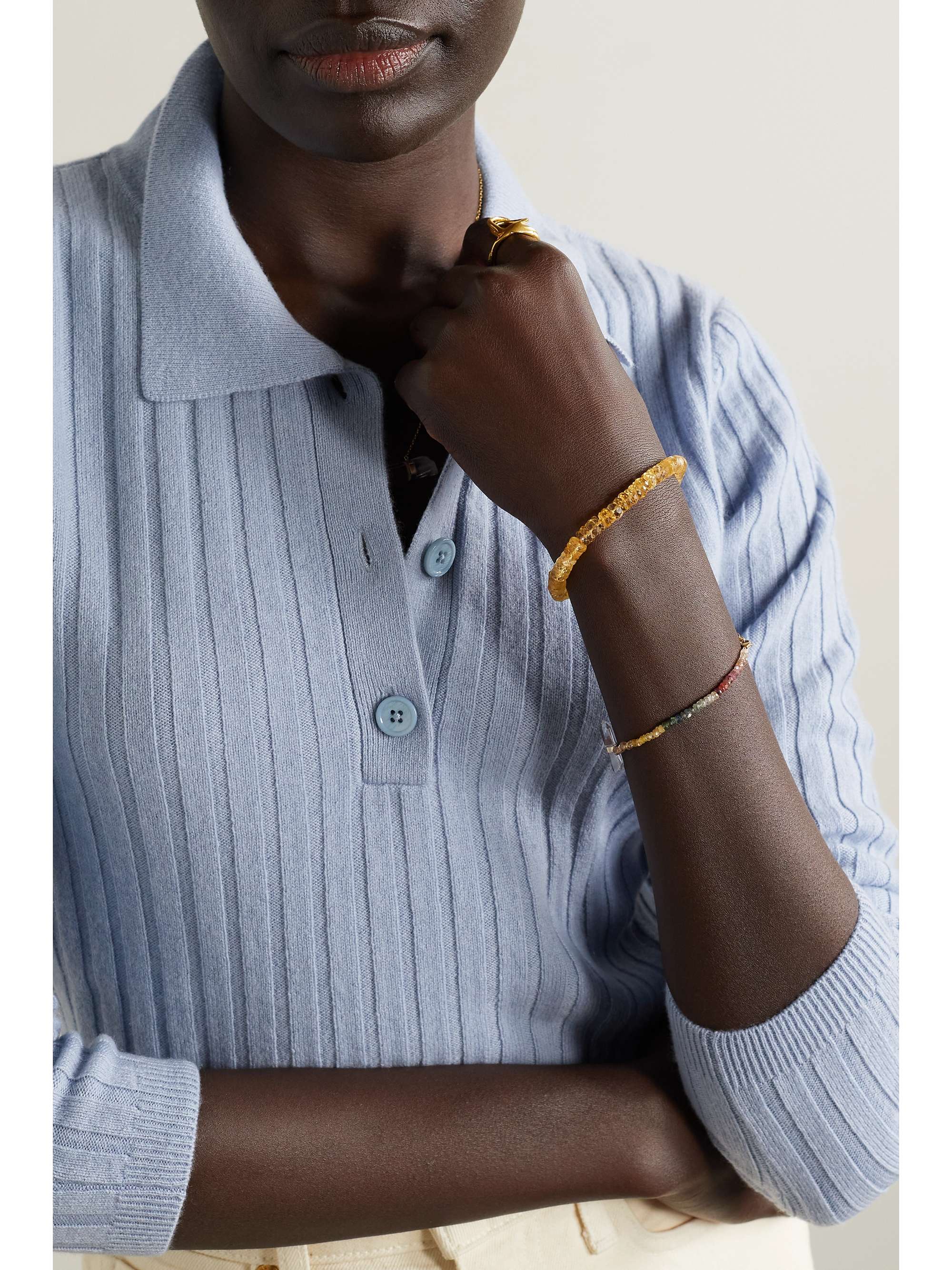 JIA JIA Atlas gold citrine bracelet