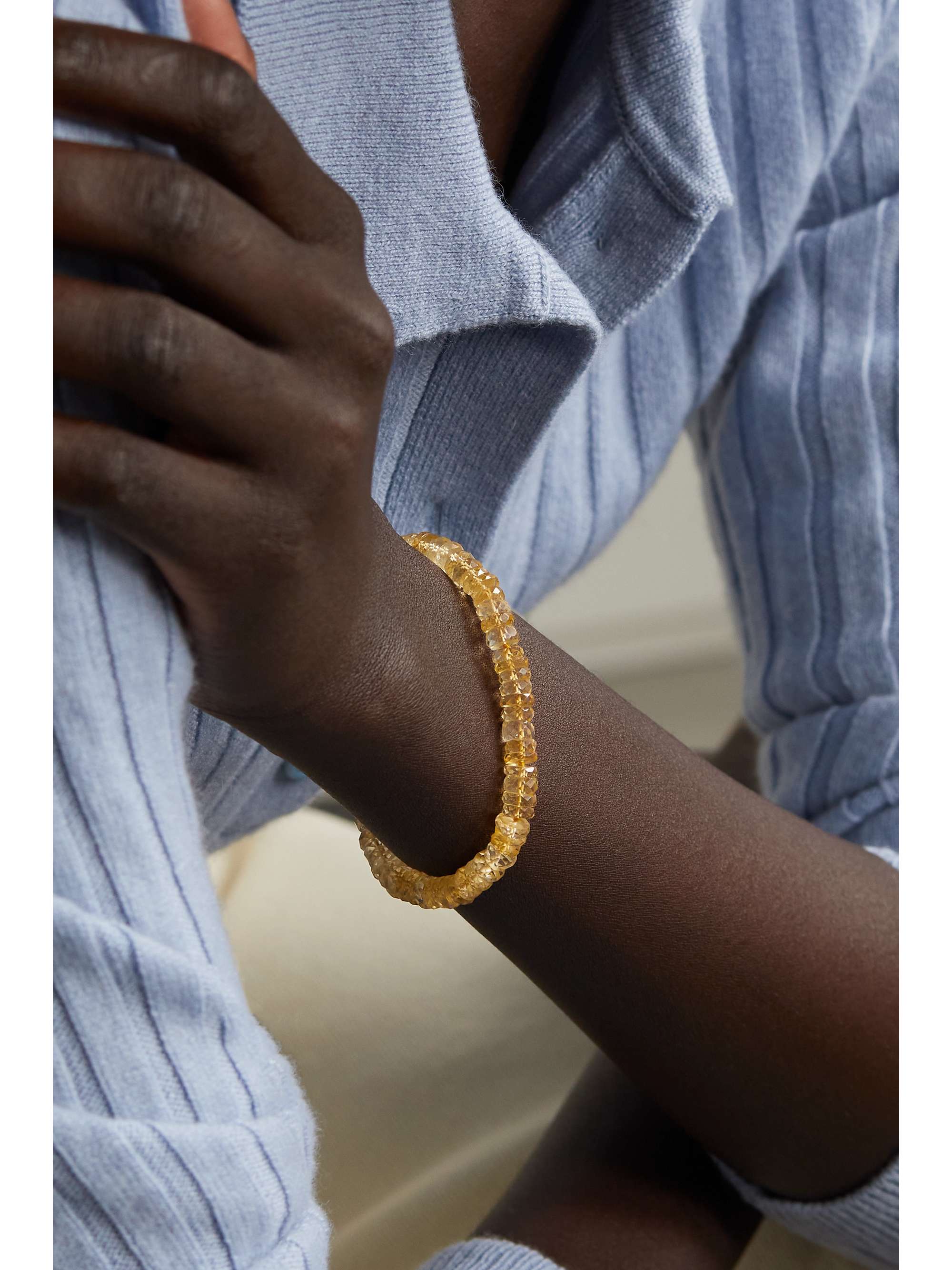 JIA JIA Atlas gold citrine bracelet