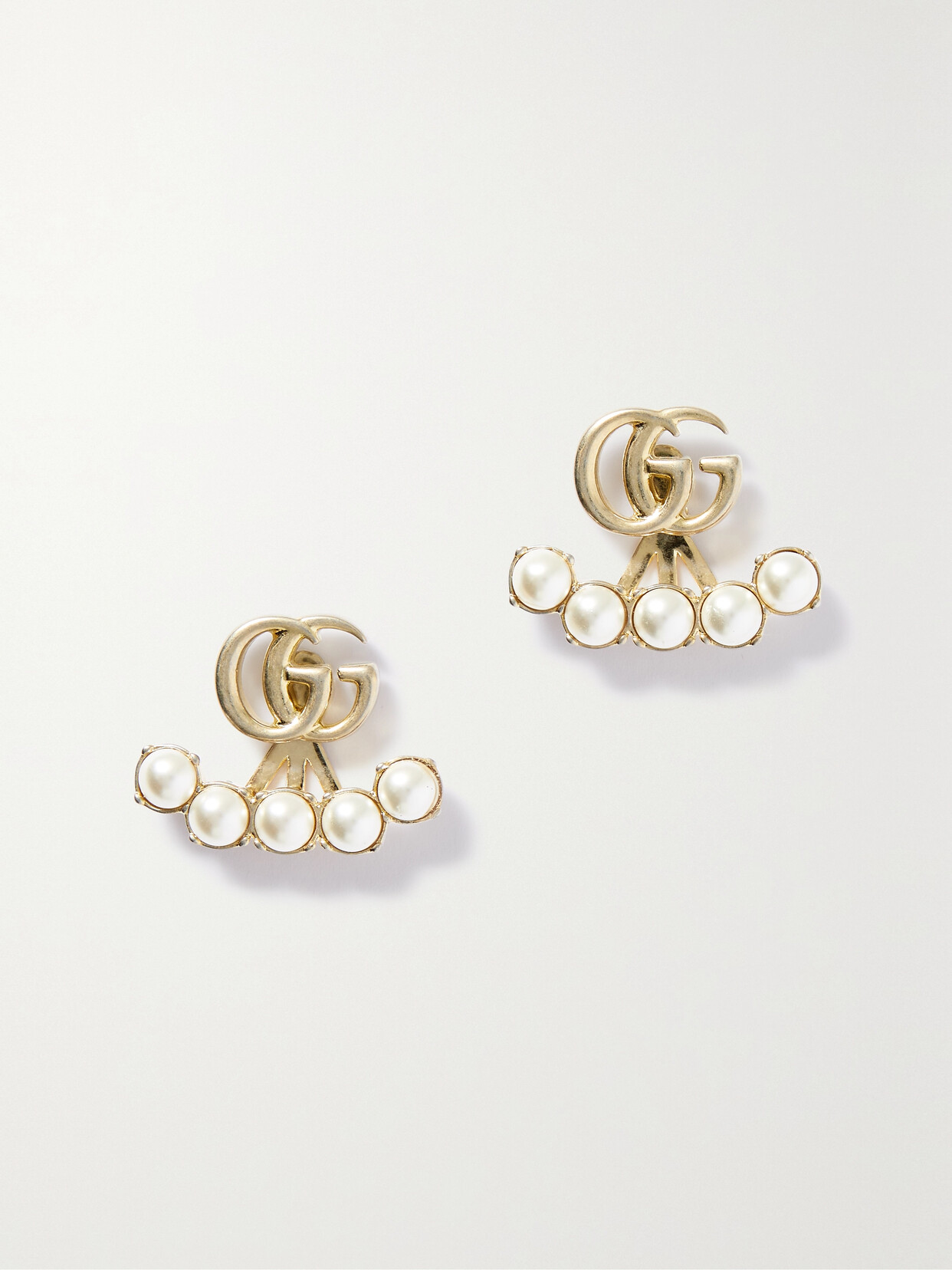 Gucci -tone Faux Pearl Earrings