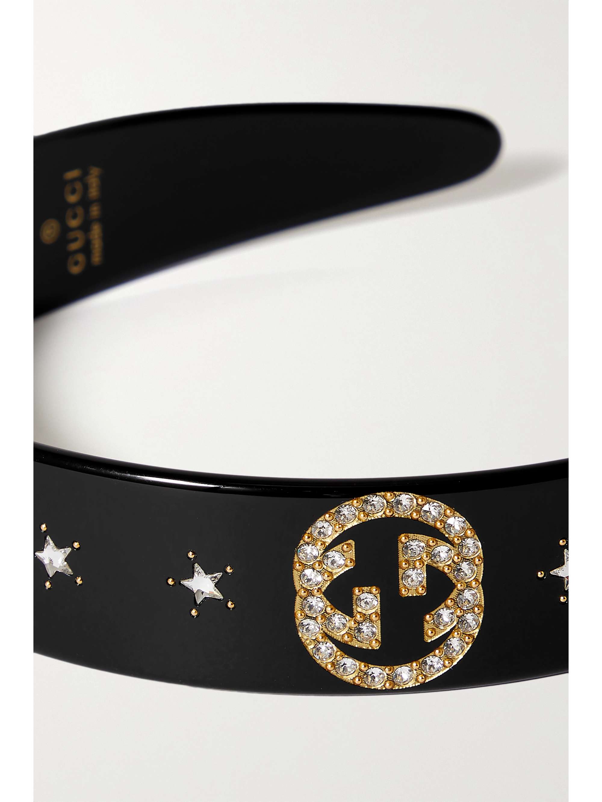GUCCI Haarreif aus Harz mit Kristallen