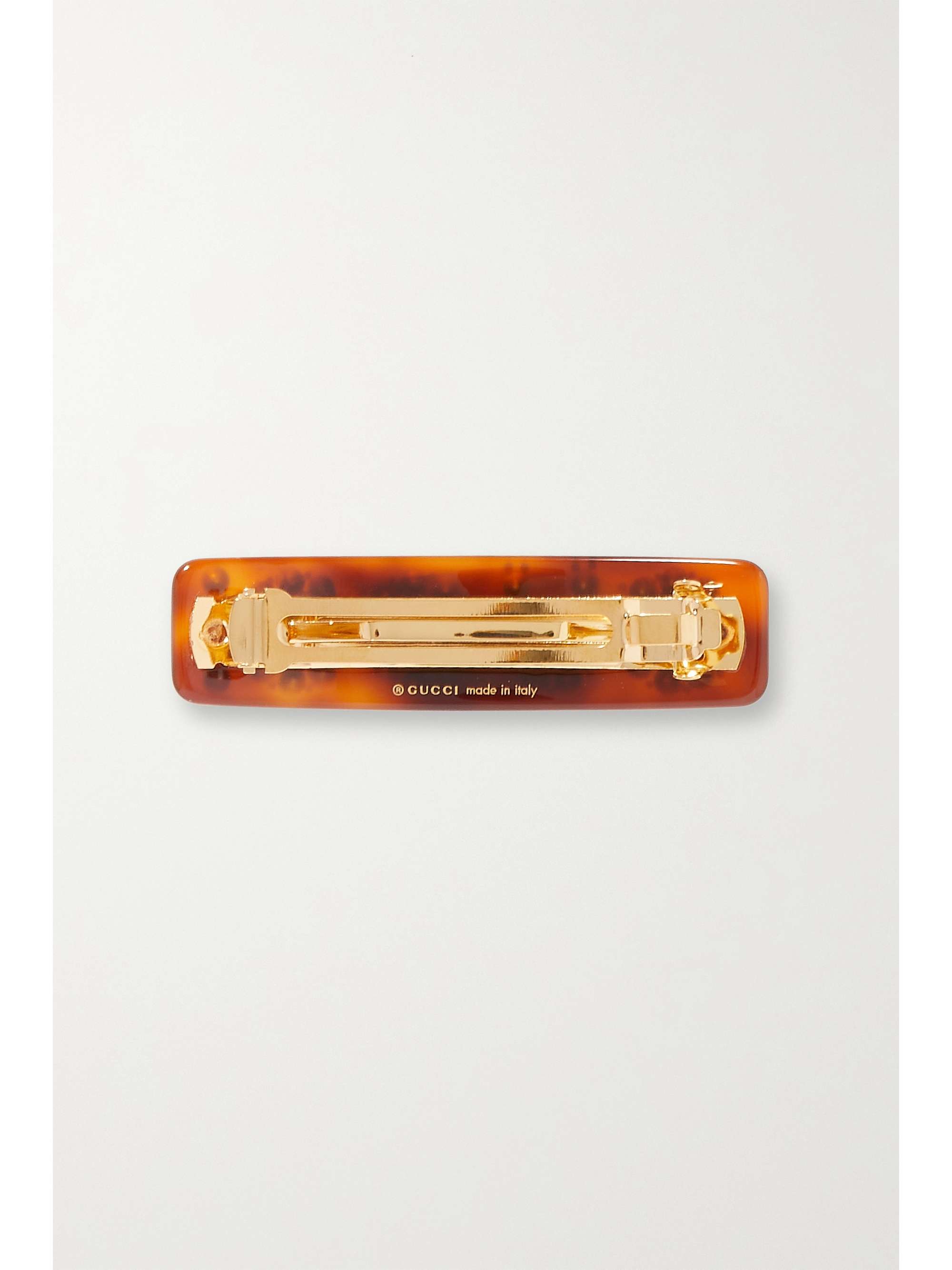 GUCCI Crystal-embellished resin hair clip