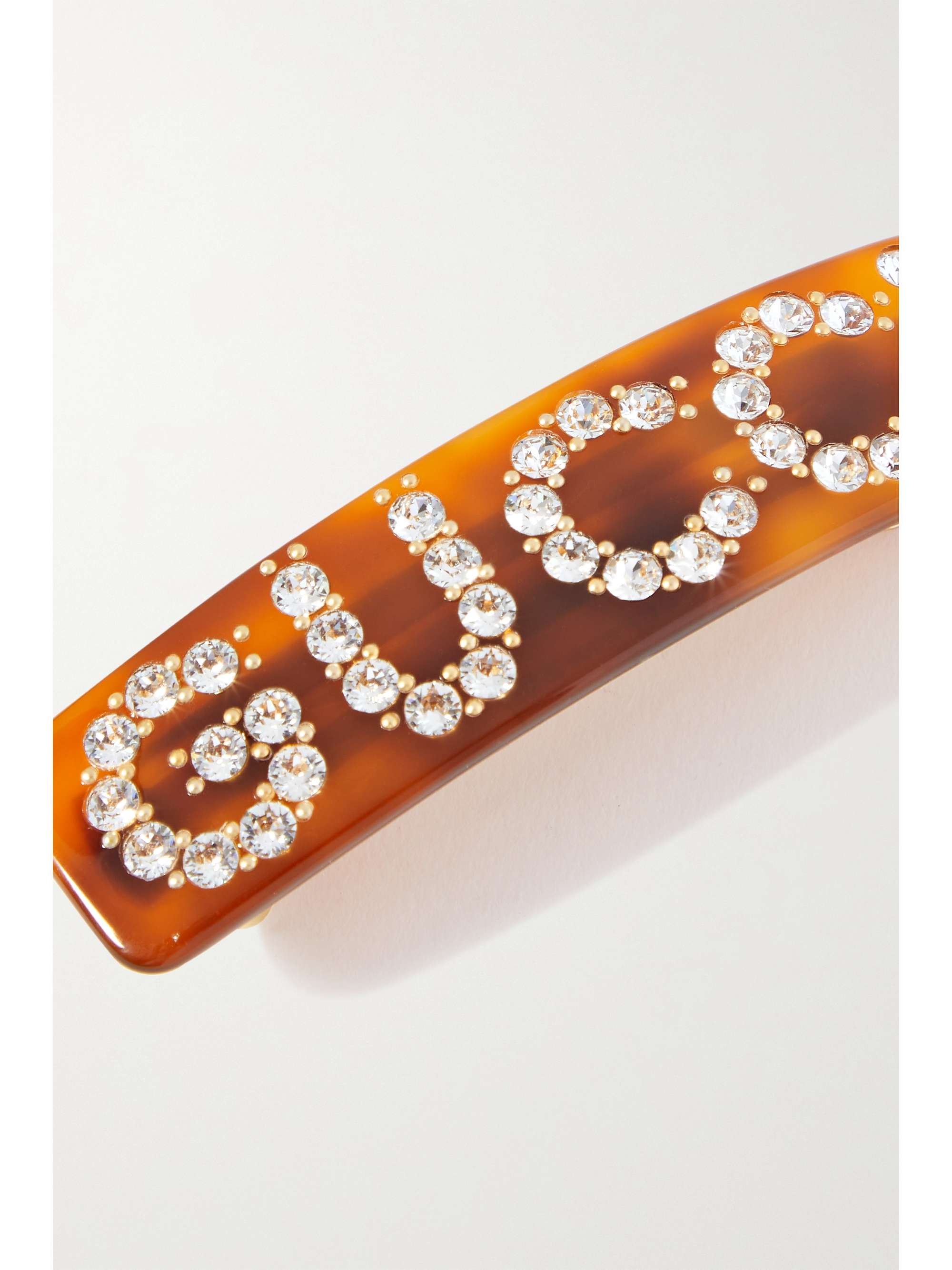 Gucci Crystal-embellished Logo Hair Clip