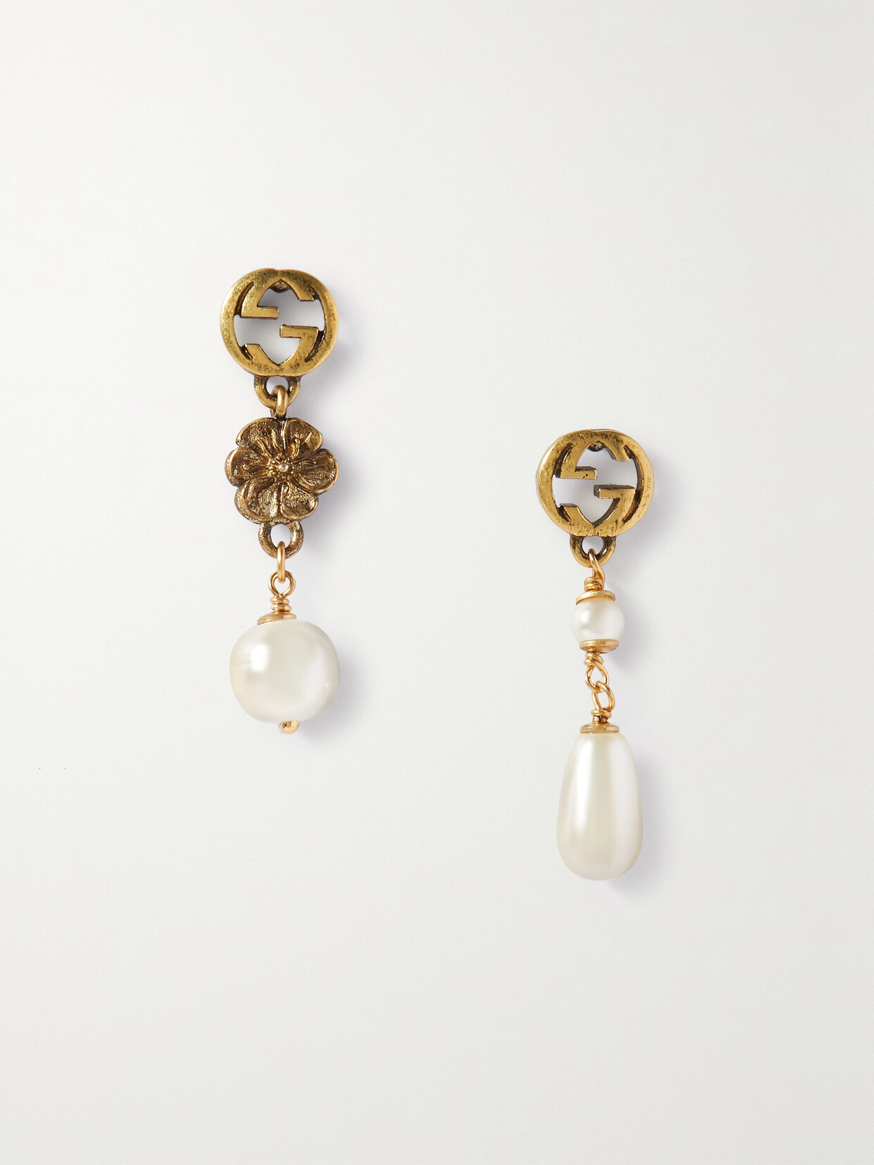 Gucci -tone Faux Pearl Earrings