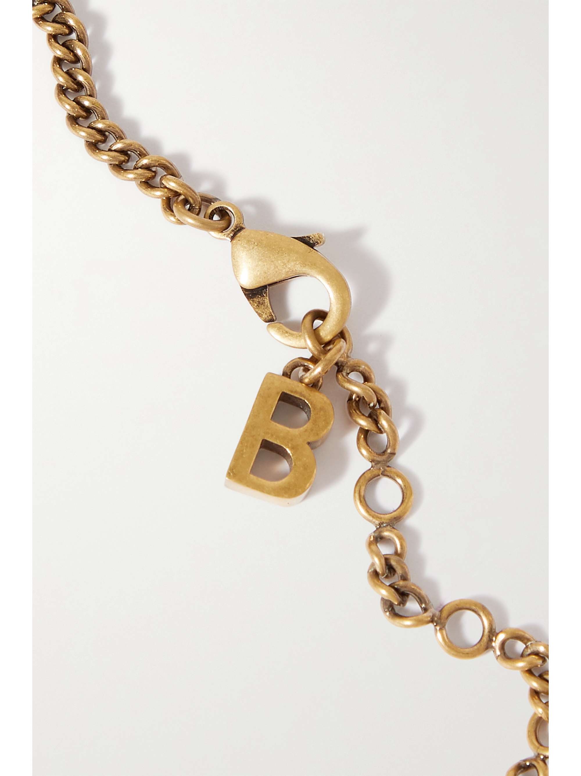 BALENCIAGA Typo Valentine gold-tone bracelet