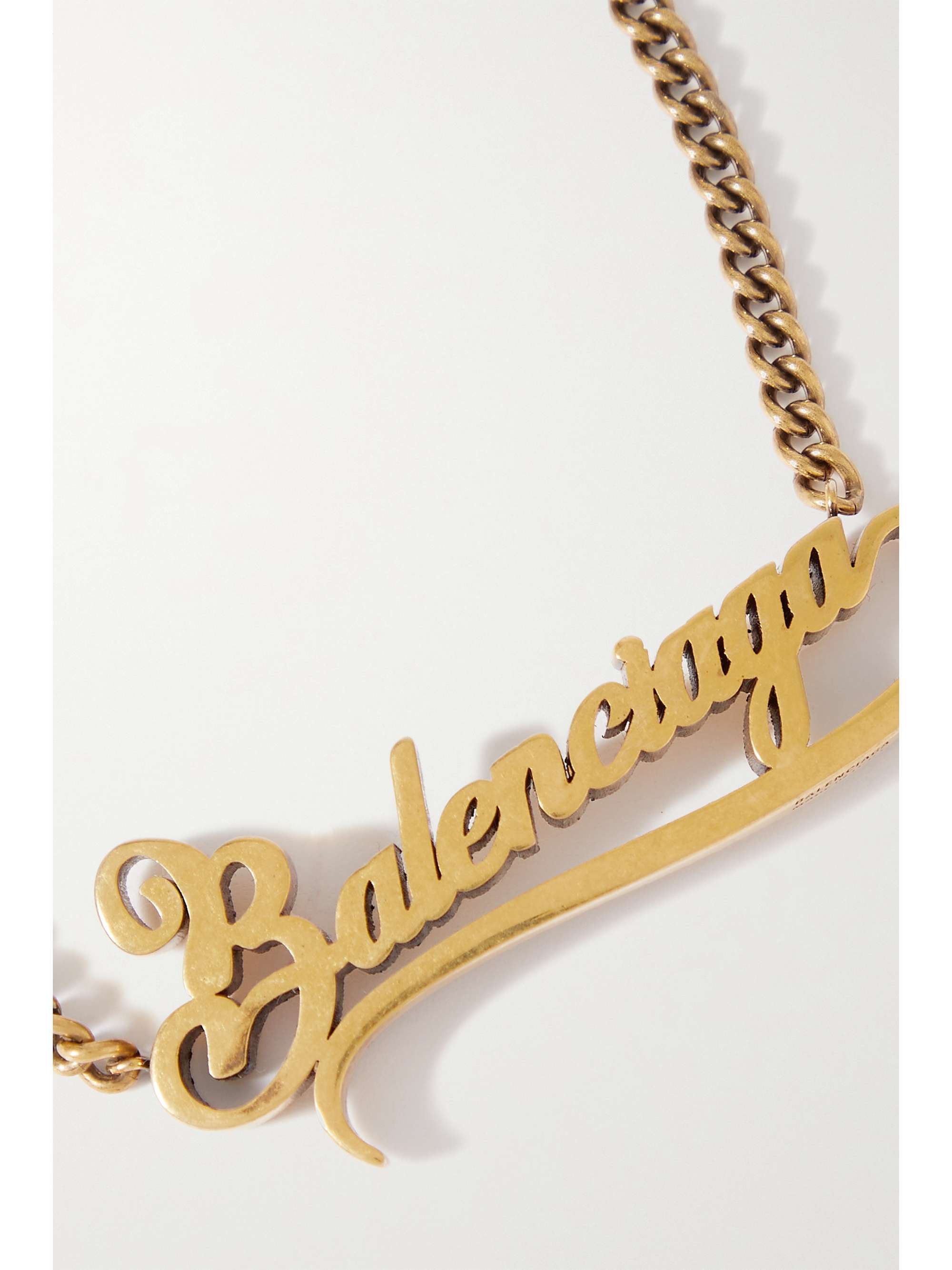 BALENCIAGA Typo Valentine gold-tone bracelet