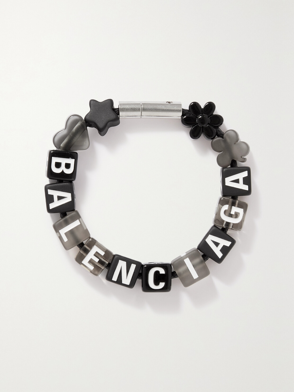 Balenciaga Toy Silver-tone And Bead Bracelet