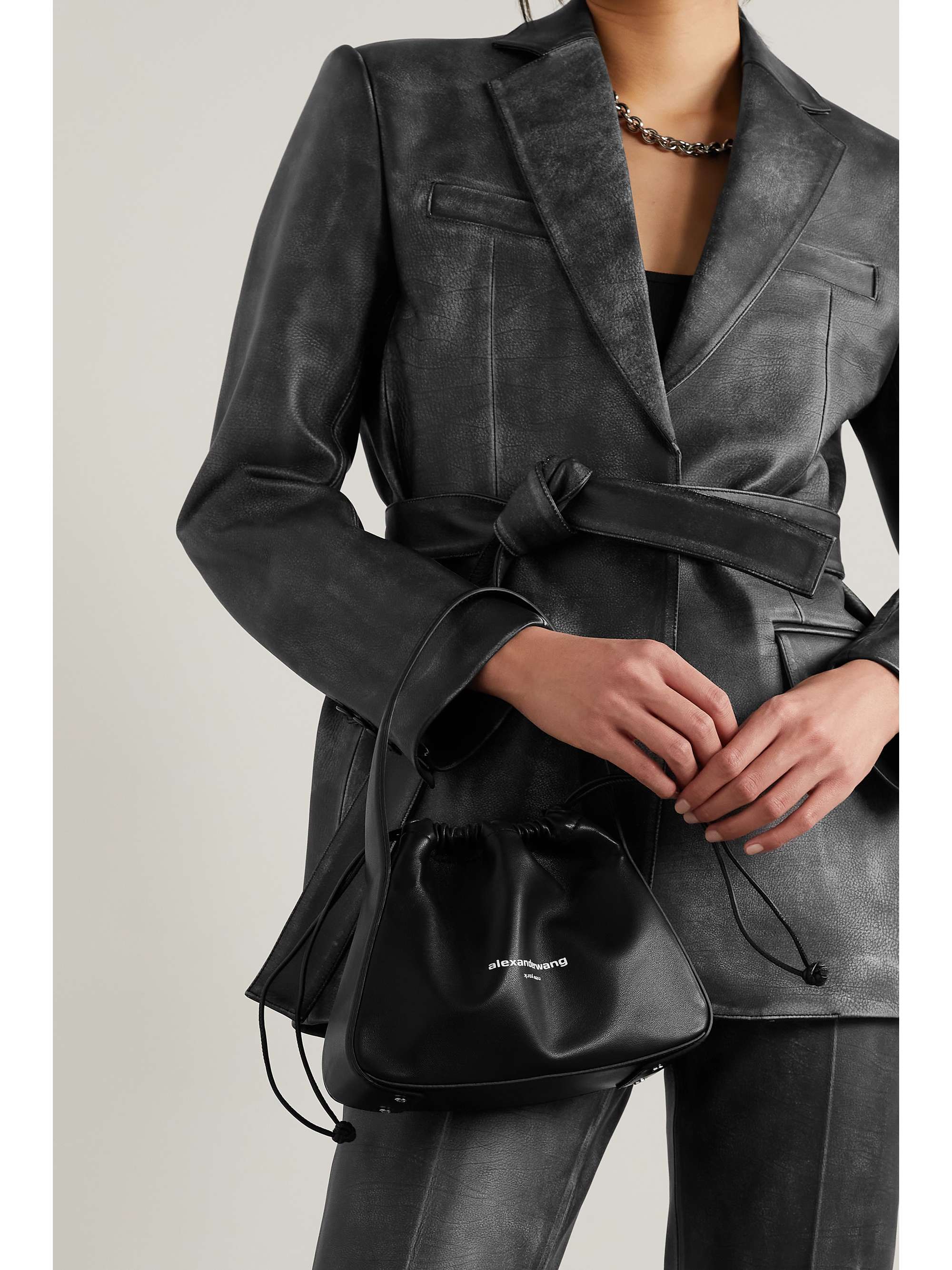 alexander wang leather tote