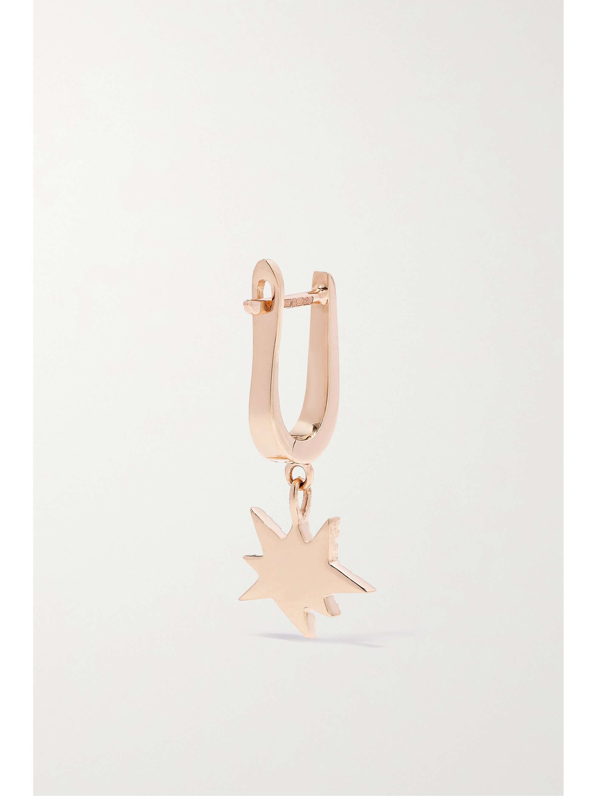 DIANE KORDAS 18-karat rose gold diamond single earring