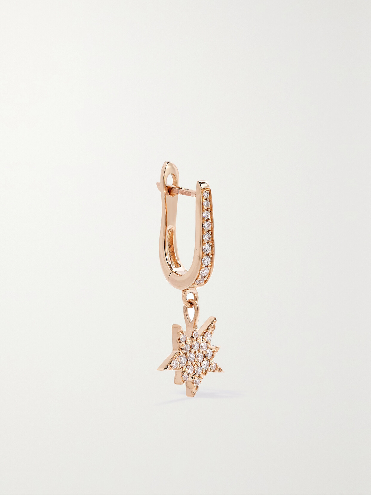Diane Kordas - 18-karat Rose Gold Diamond Single Earring - One size