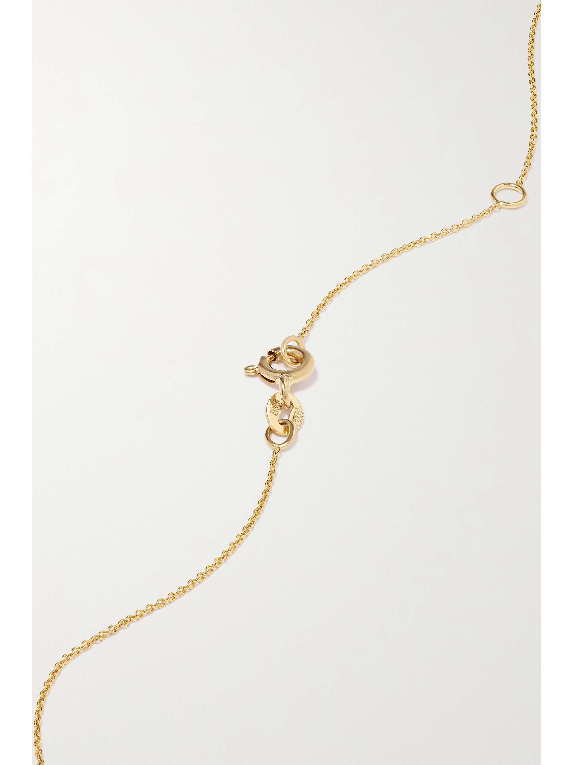 DIANE KORDAS Evil Eye Kette aus 18 Karat Gold mit Diamanten und Lapislazuli
