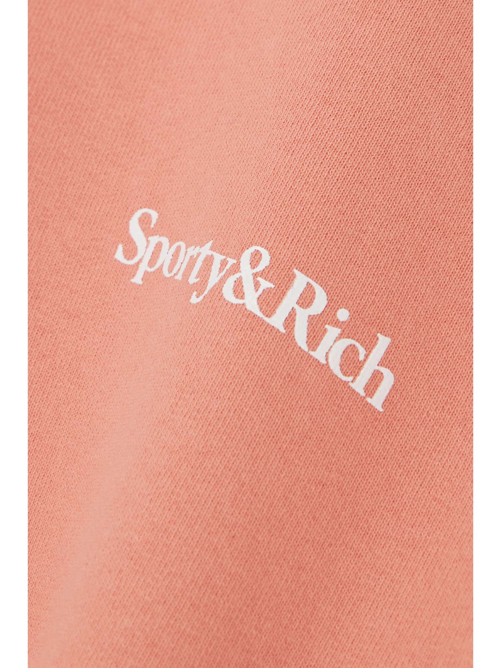 SPORTY & RICH New Health printed cotton-jersey sweatshirt